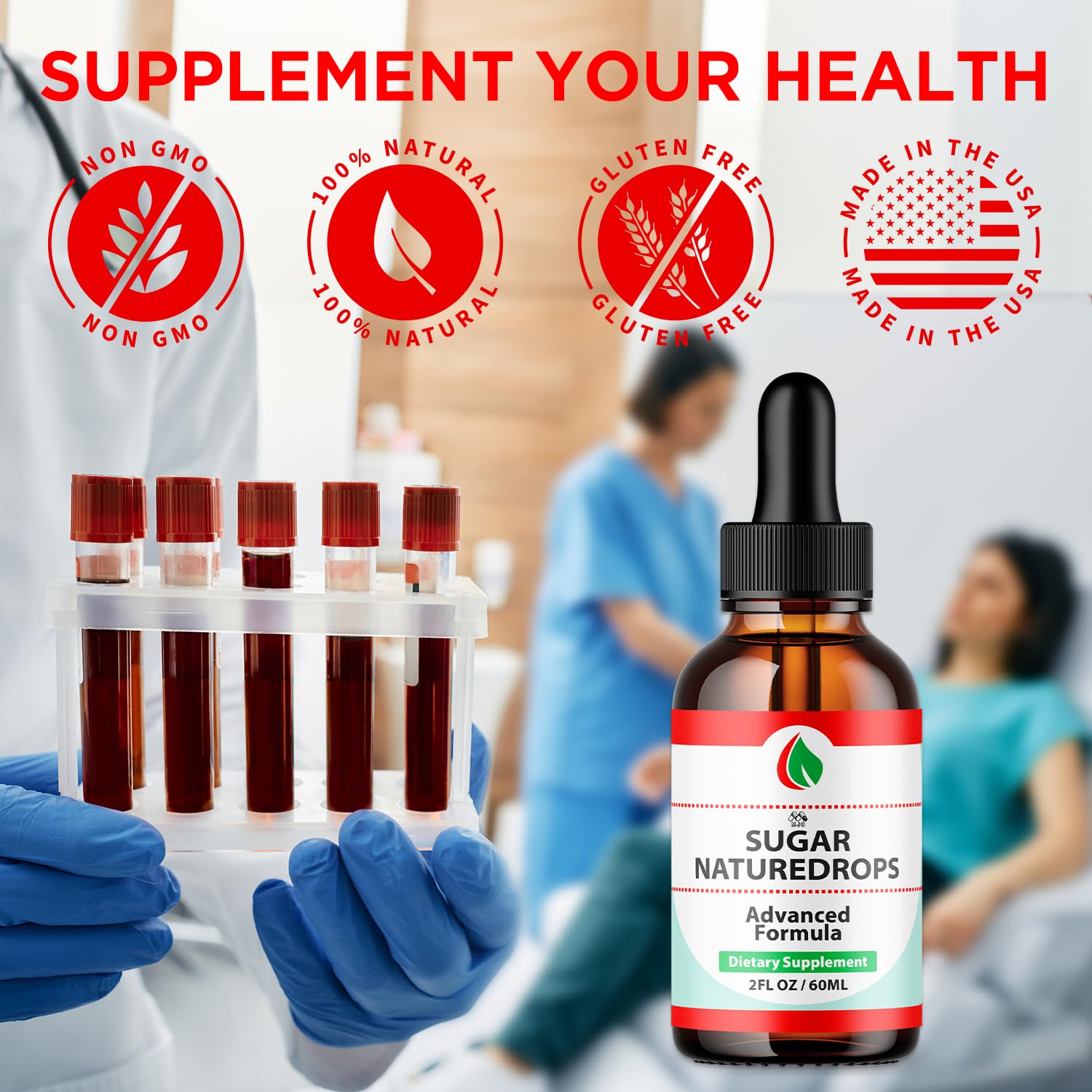 Sugar Nature Drops, Official SugarNature Blood Health Support Drops with All Natural Ingredients, Sugar Nature Liquid Supplement Optimal Health & Wellness Support with Premium Vitamins (30 Servings) MJO Au supplements