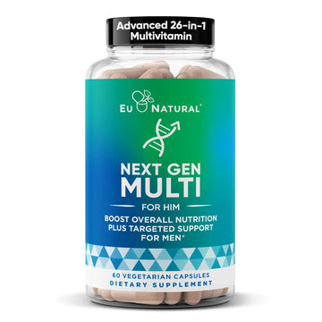 Next Gen Multi for Him Advanced Men’s Multivitamin Supplement – 26-in-1 Multiblend for Beard & Hair Growth, Men’s Reproductive Health Eu Natural Au supplements