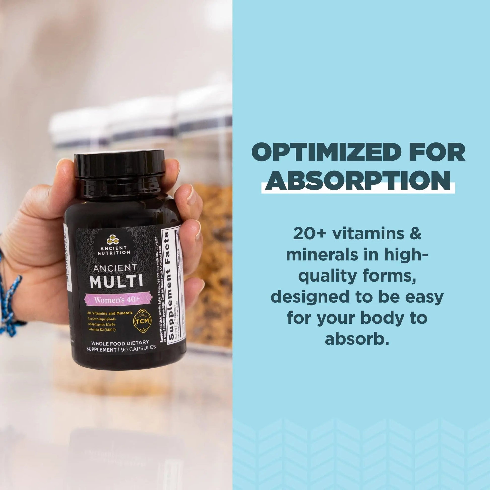 Ancient Nutrition Multivitamins for Men and Women, Age 40+ (90 Count) Ancient Nutrition Au supplements