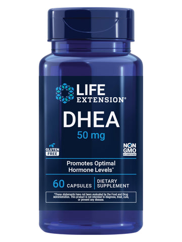 Life Extension DHEA 50 mg – Hormone Balance Supplement, Memory, Muscle Mass and Bone Density Support, Healthy Sex Drive, Gluten-Free, Non-GMO, 60 Capsules Life Extension Au supplements