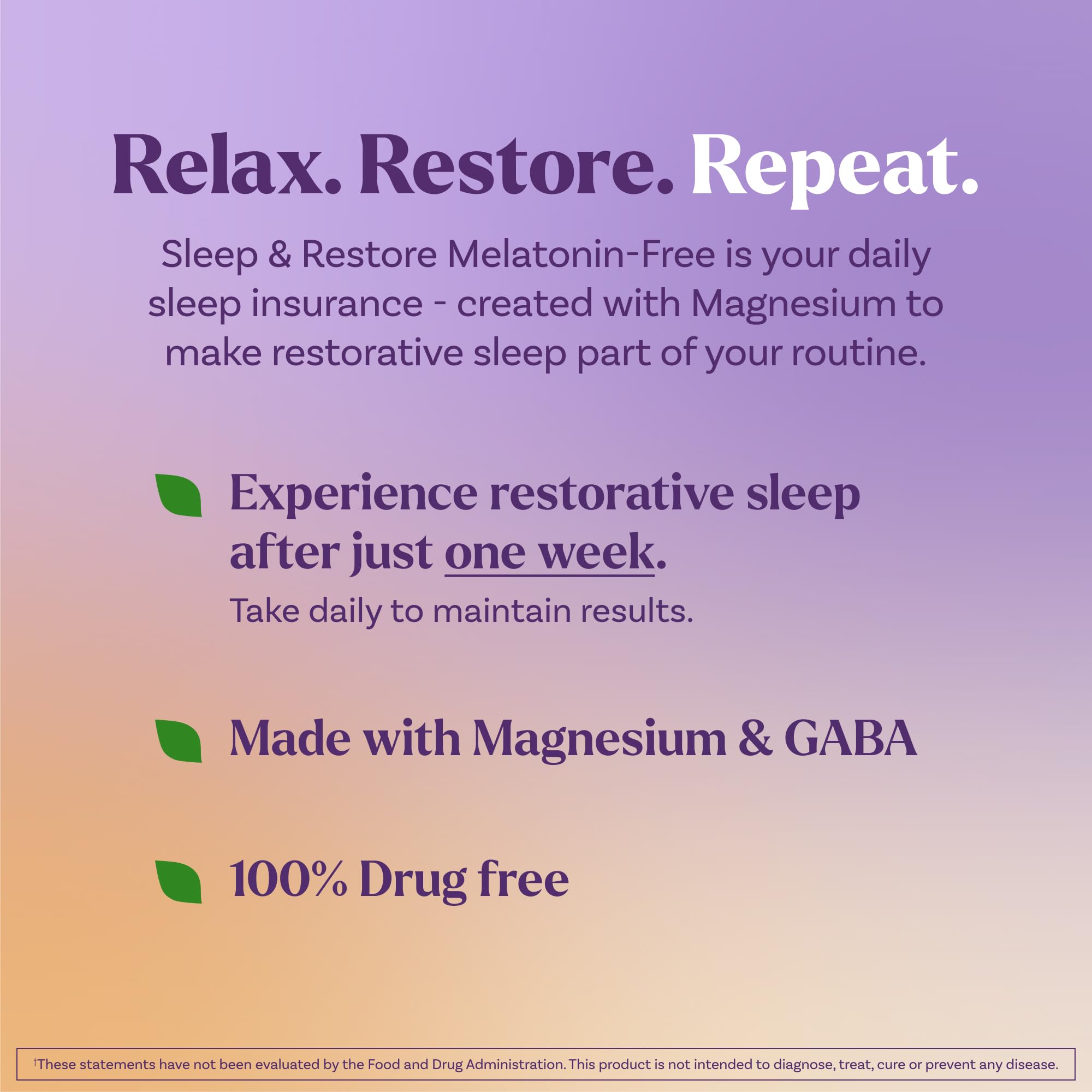 Natrol Sleep & Restore Magnesium Glycinate Blend Gummies, Magnesium for Sleep Aids for Adults, Melatonin-Free, Cherry Flavored, 30 Day Supply Natrol Au supplements
