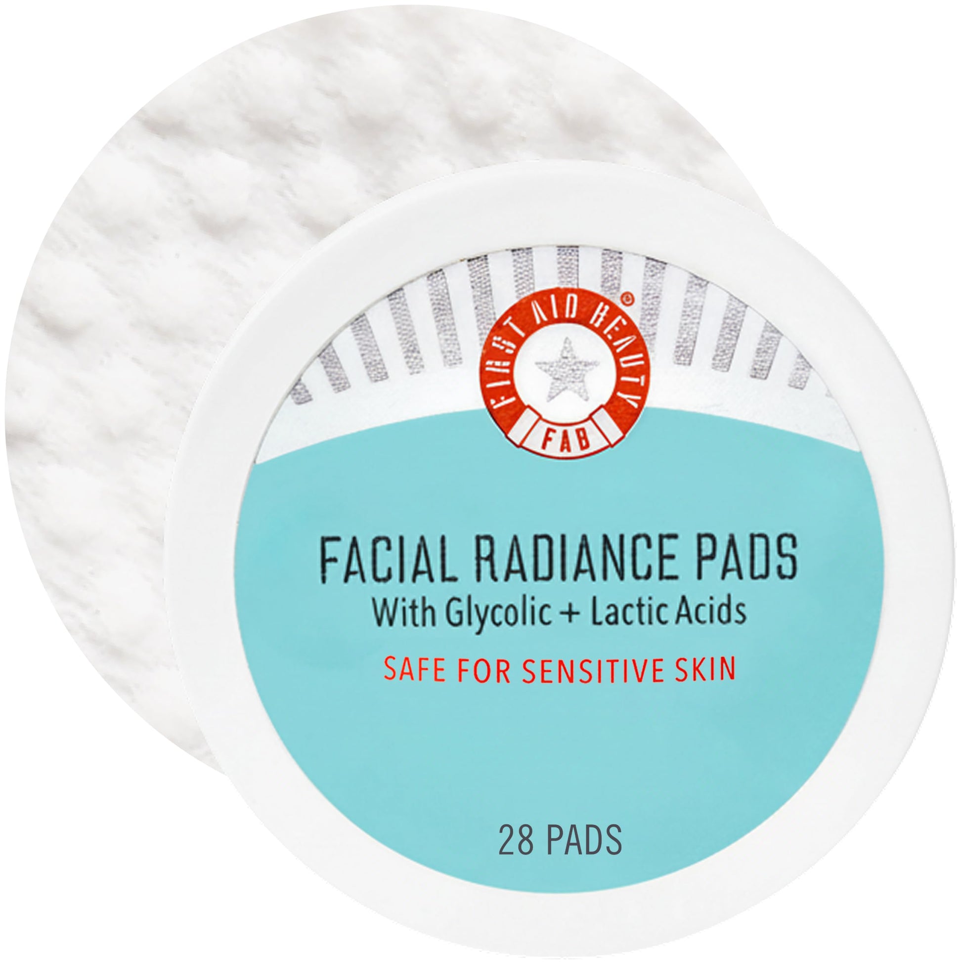 First Aid Beauty - Facial Radiance Pads with Glycolic & Lactic Acids, Daily Exfoliating Pads with AHA, Visibly Smaller Pores, Help Tone & Brighten Skin, One-Step Makeup Prep, Compostable, 28 First Aid Beauty Au supplements