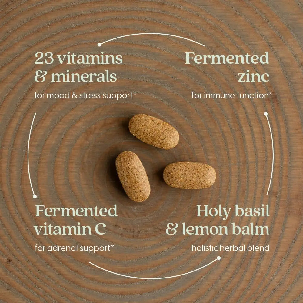 New Chapter Perfect Calm - Daily Multivitamin for Stress & Mood Support with B Vitamins + Holy Basil + Lemon Balm New Chapter Au supplements