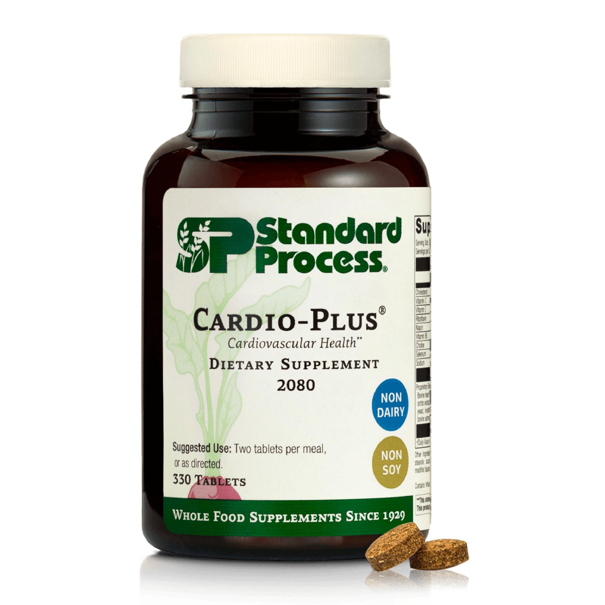 Standard Process Inc. Cardio-Plus - Antioxidant Support - Heart Health, Circulation & Blood Flow Supplement with Vitamin B6, Niacin & Riboflavin - Energy Metabolism Supplement - 330 Tablets Standard Process Inc. Au supplements
