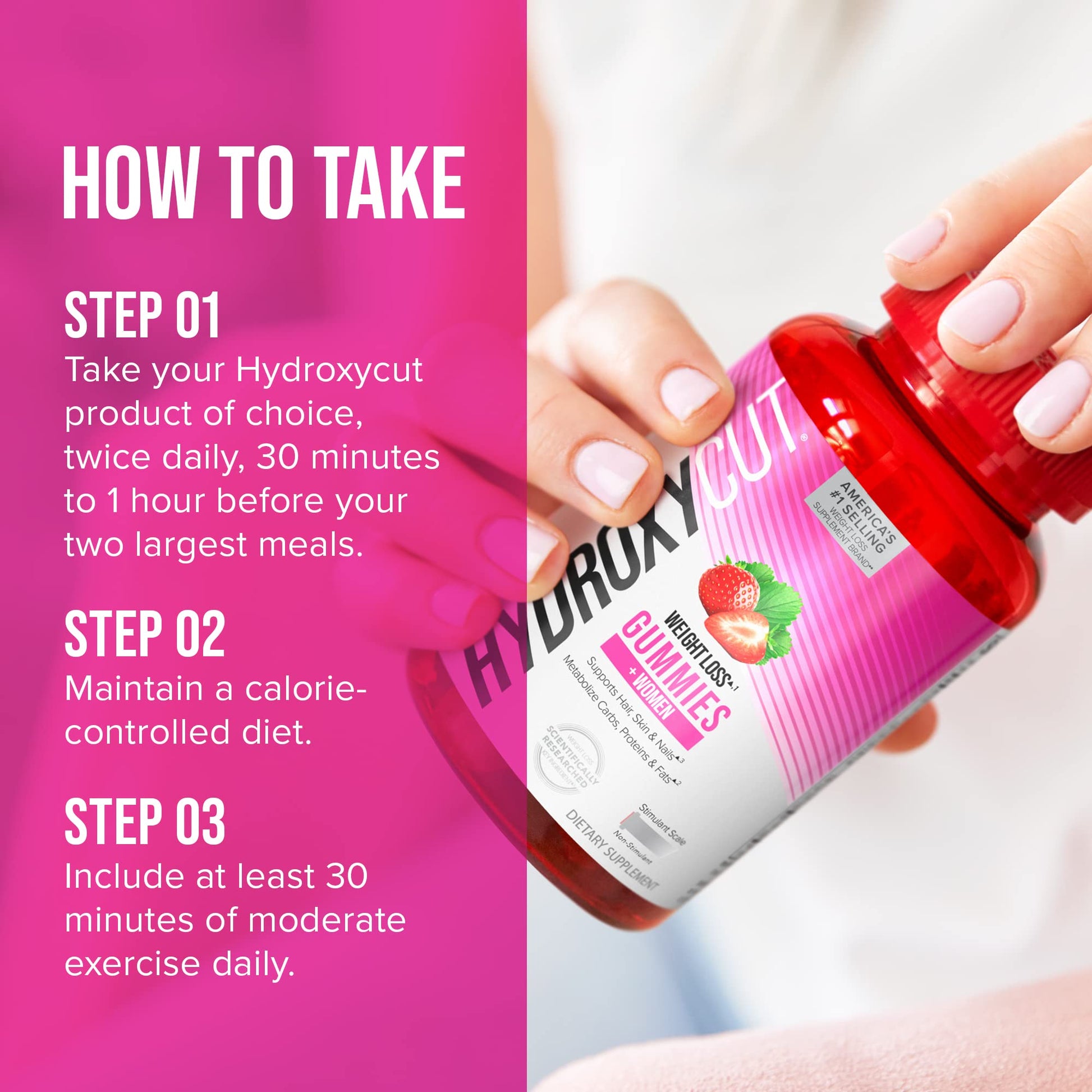 Hydroxycut Gummies + Women Strawberry 90ct Hydroxycut Au supplements