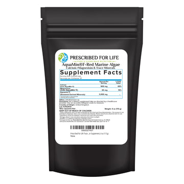 Prescribed for Life Aquamin Powder, Red Marine Algae Supplements, Rich in Plant Based Calcium & Magnesium, 72 Trace Minerals, Non GMO (113g) Prescribed For Life Au supplements