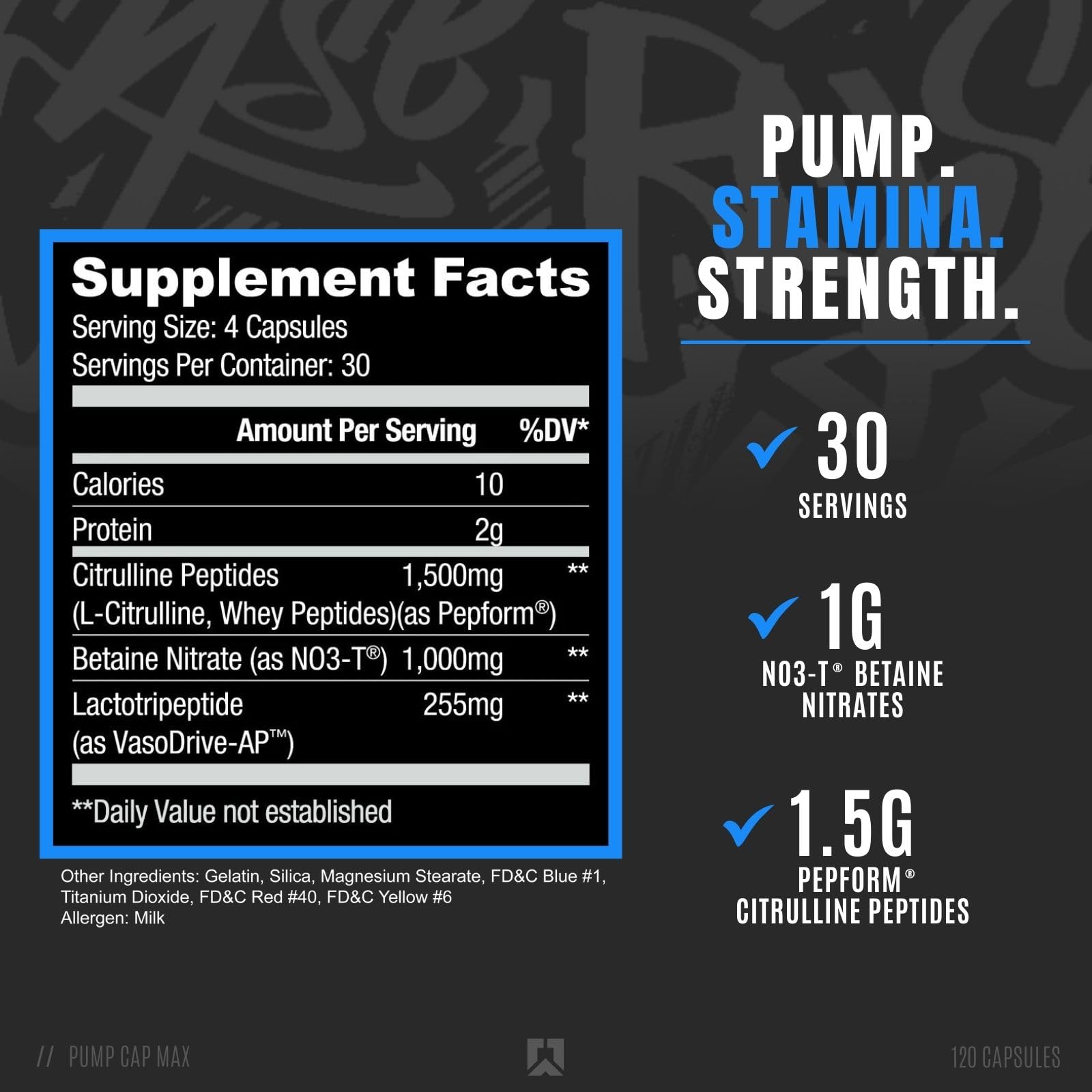 RYSE Up Supplements Project Blackout Pump Cap Max | Stimulant Free Pump Formula RYSE Up Supplements Au supplements