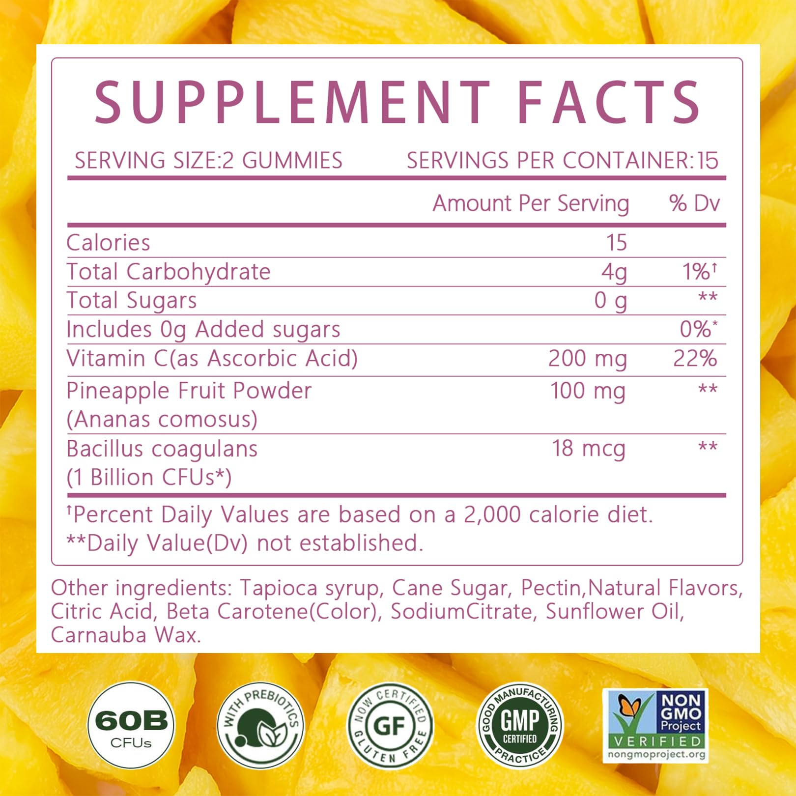 Montue Premium Diamond Feminine Balance Gummies-pH Balance with Prebiotics & Lactobacillus Probiotic Blend&Hawaiian Pineapple Immune Support,Vegan& Non-GMO（30 Gummies） Montue Au supplements