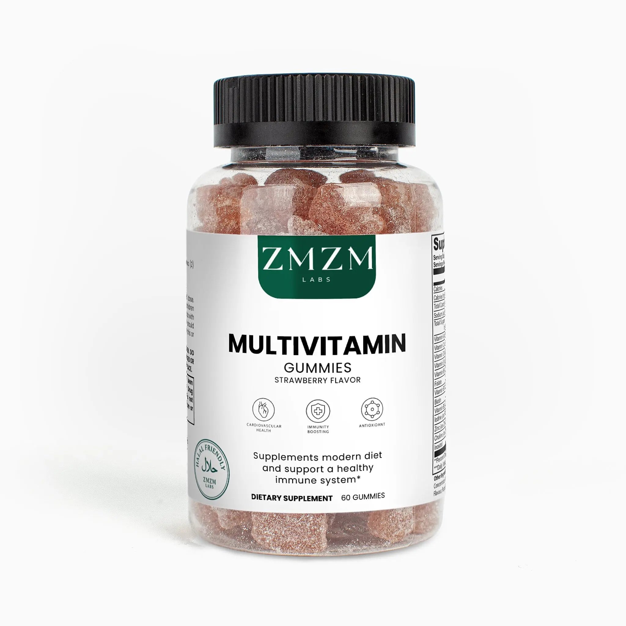 ZMZM LABS Multivitamin Gummies – Strawberry Flavor, 60 Gummies, Vegan, Gelatin-Free, Halal-Friendly Daily Vitamin Supplement ZMZM LABS Au supplements