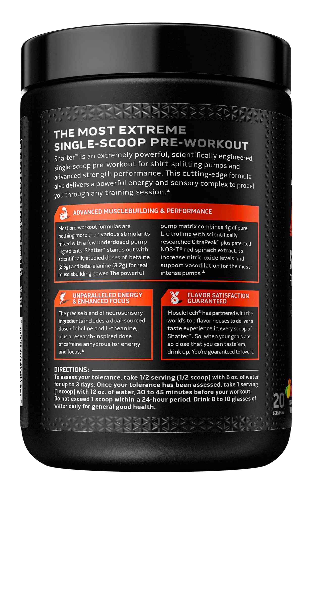 Pre Workout Powder MuscleTech Shatter Pre-Workout PreWorkout Powder MuscleTech Au supplements