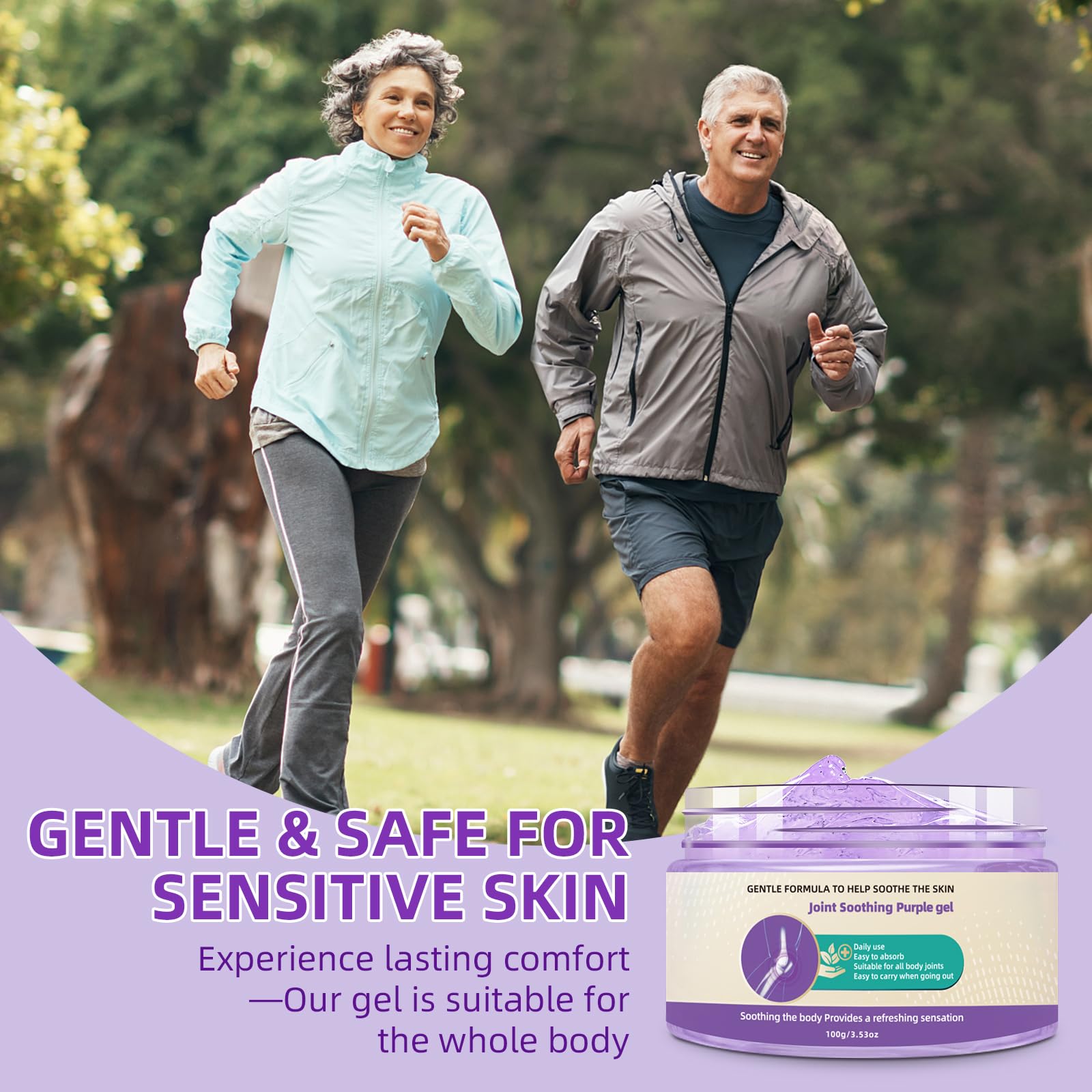 Nodfens Joint Pain Gel, Purple Relief Soothing Massage Cream for Knees, Neck, Feet, Hand Whole Body Nodfens Au supplements