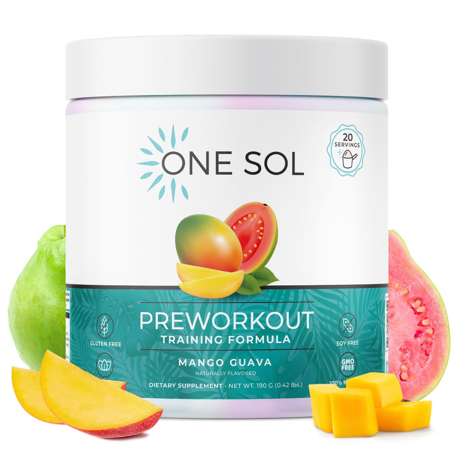 One Sol Pre-Workout for Women, Enhanced Pump & Focus, No Jitters Or Crash, Natural One Sol Au supplements