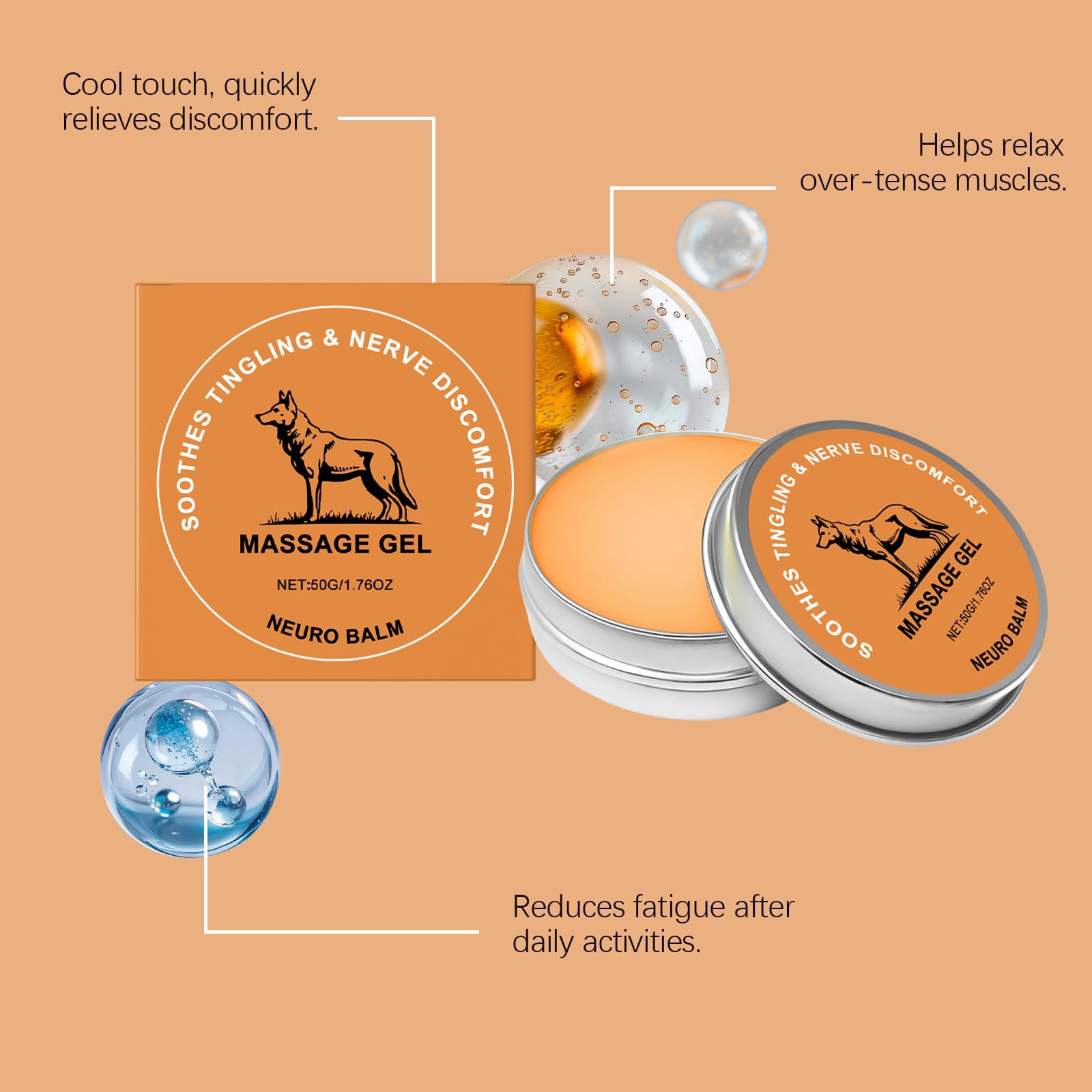 ZQDXSYN Neuro Balm, Joint & Muscle Soothing Cream, Joint Care Soothing Cream, Daily Body Care & Muscle Care (3PCS) ZQDXSYN Au supplements