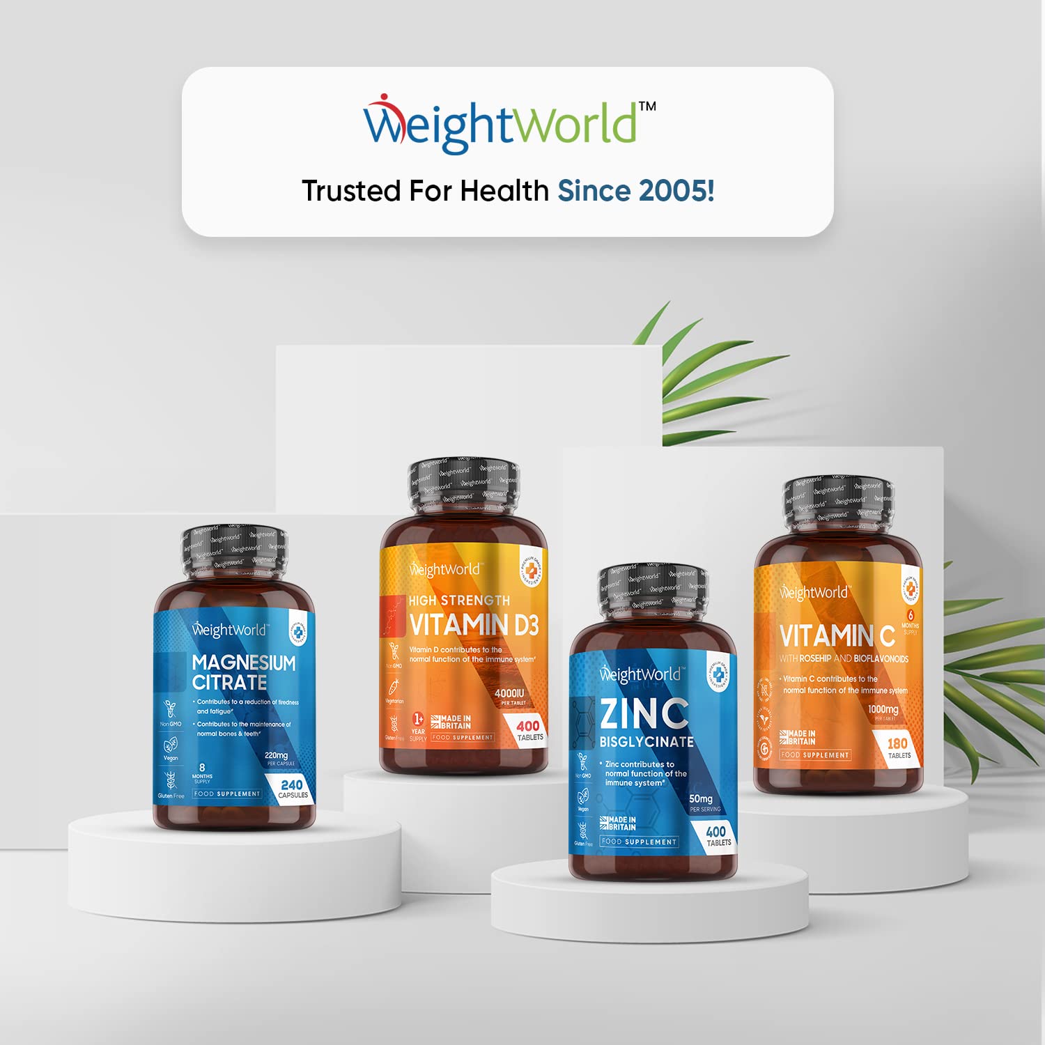 High Strength Zinc Tablets 50mg – 400 Vegan Zinc Bisglycinate Tablets 6+ Months WeightWorld Au supplements
