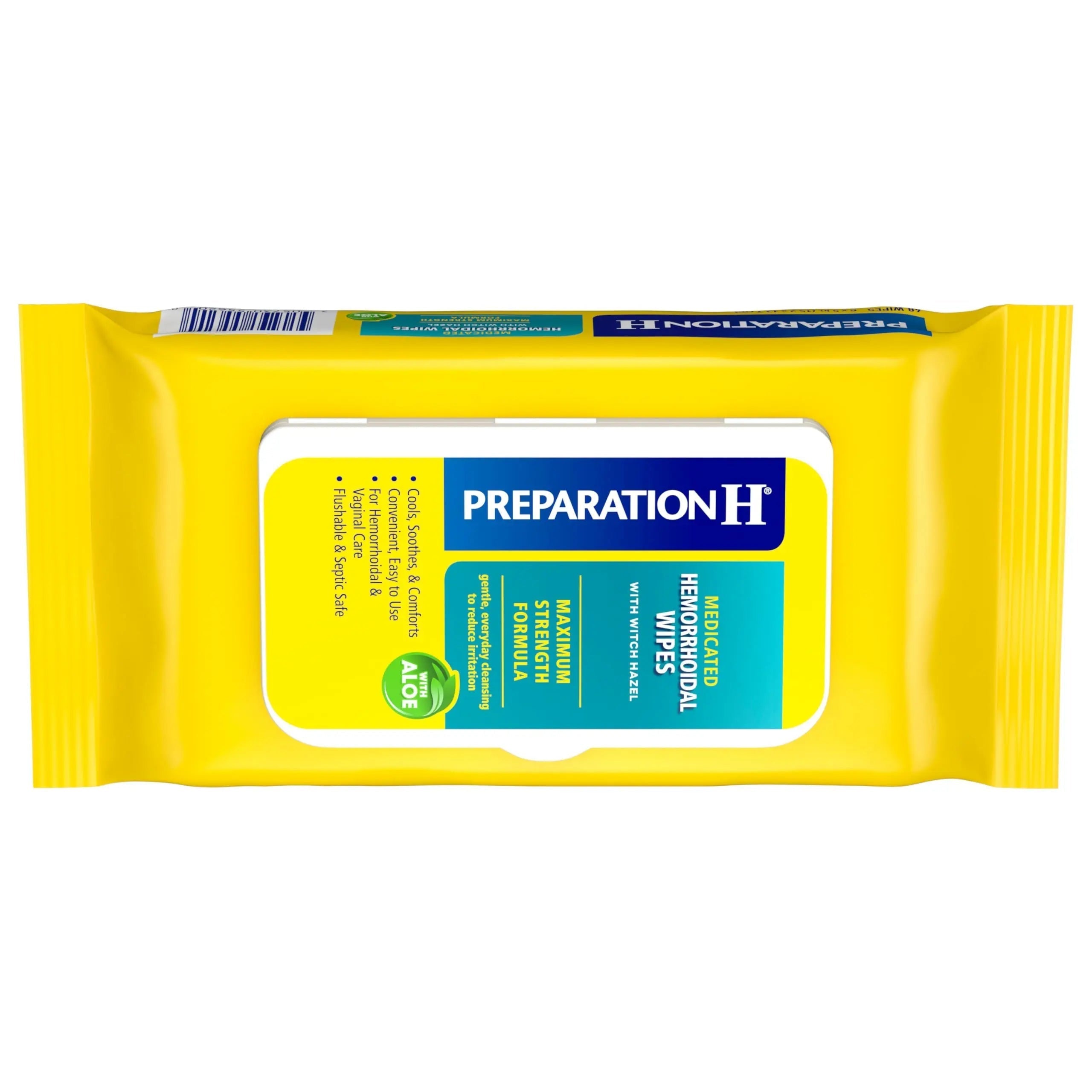 Preparation H Hemorrhoid Flushable Wipes with Witch Hazel for Skin Irritation Relief - 48 Count Preparation H Au supplements
