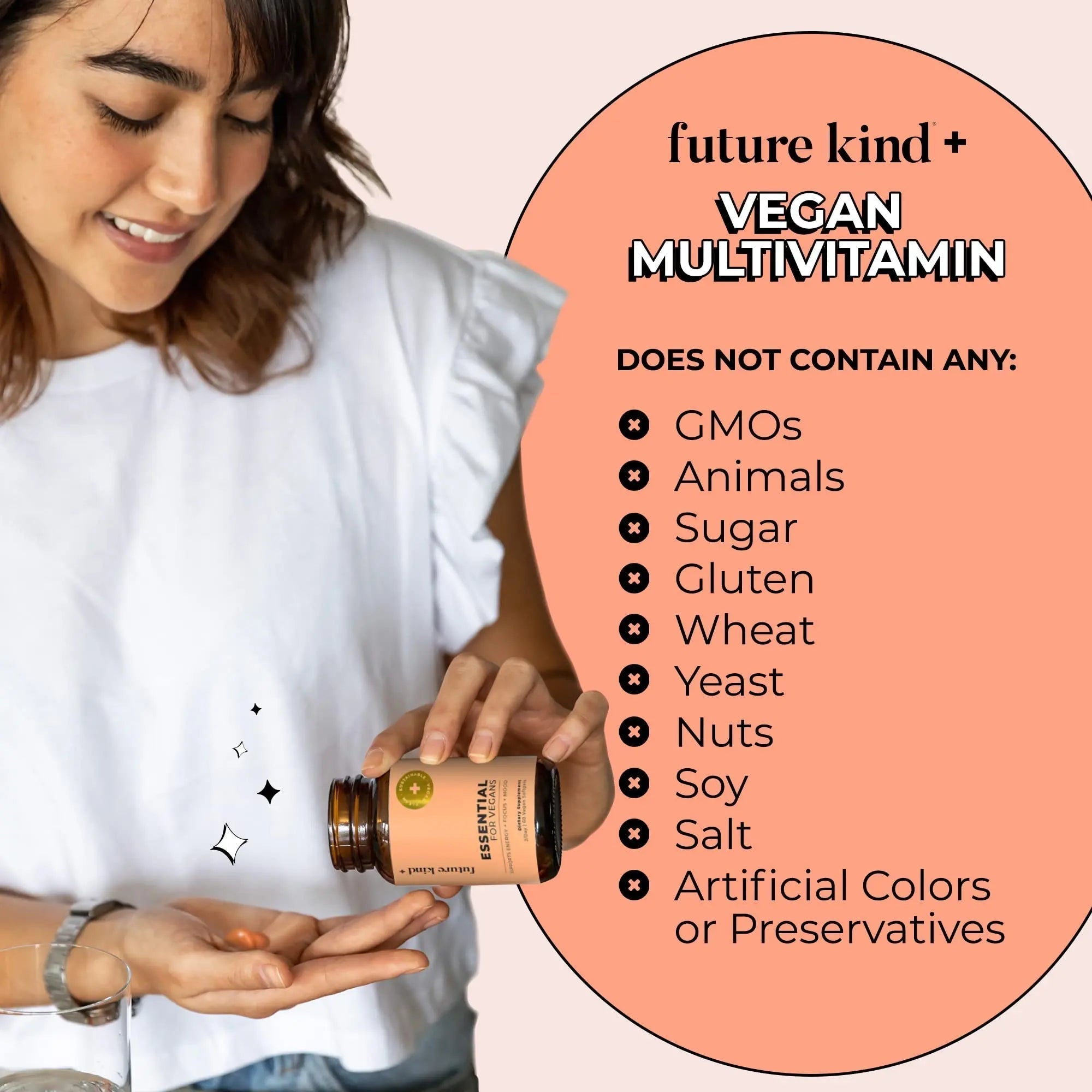 Future Kind Multivitamin Bundle - Vegan Complete Multivitamin and Vegan Essential Multivitamin - Vegan Vitamin B12, Omega 3, and Vitamin D3 - Complete Multivitamin, 42 Vitamins in 1 for Men and Women Future Kind Au supplements