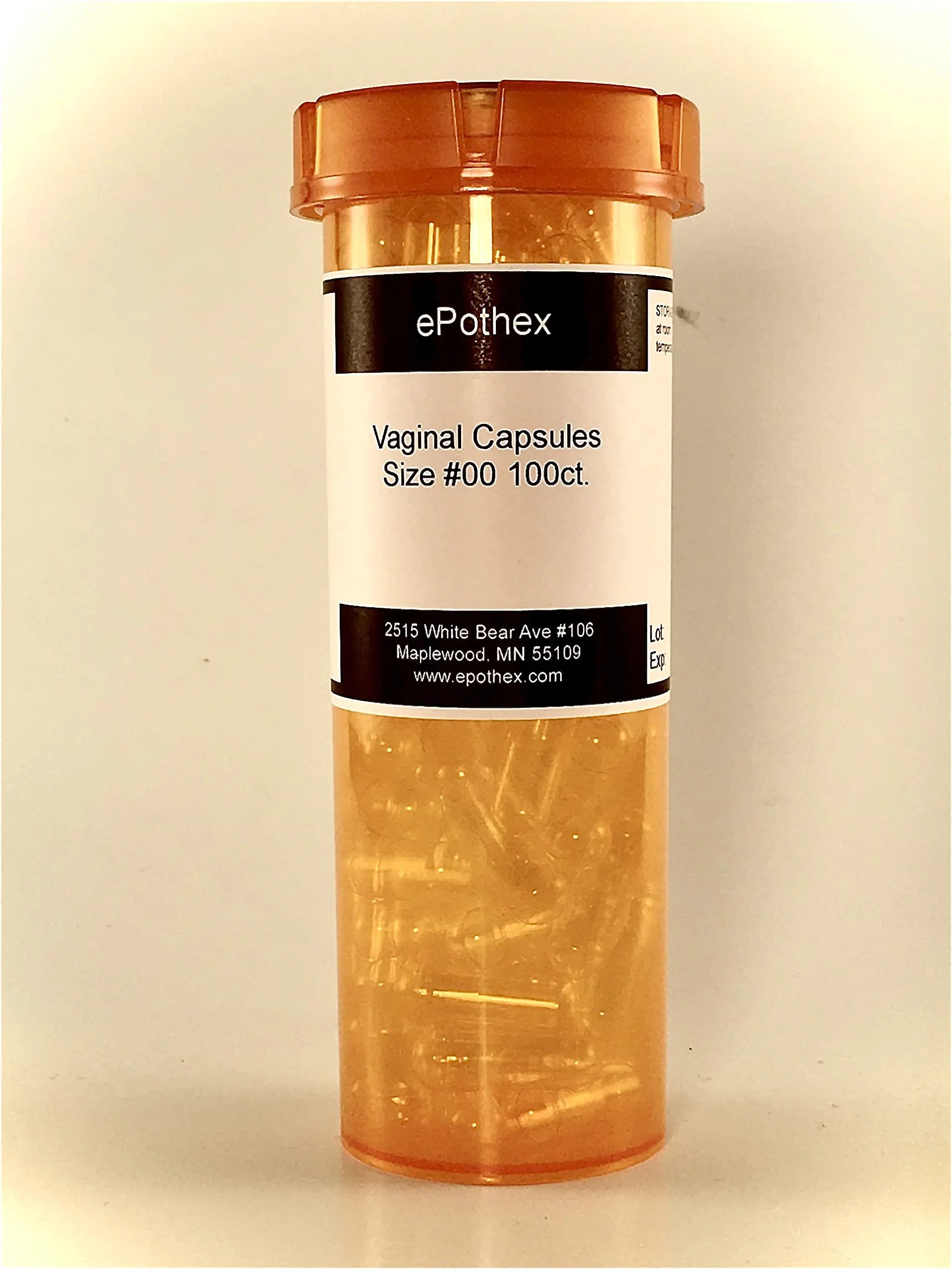 EPOTHEX Vaginal Capsule Suppositories - 100ct - Empty Non-Seperated- Great for Boric Acid and Vaginal Probiotics EPOTHEX Au supplements