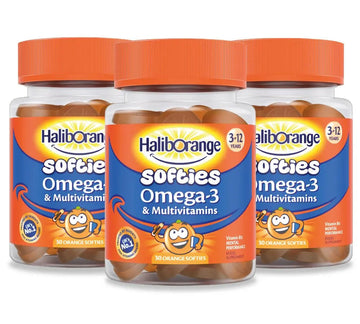 Haliborange Kids Vitamins Omega-3 and Multivitamin Orange Softies 30s Haliborange Au supplements