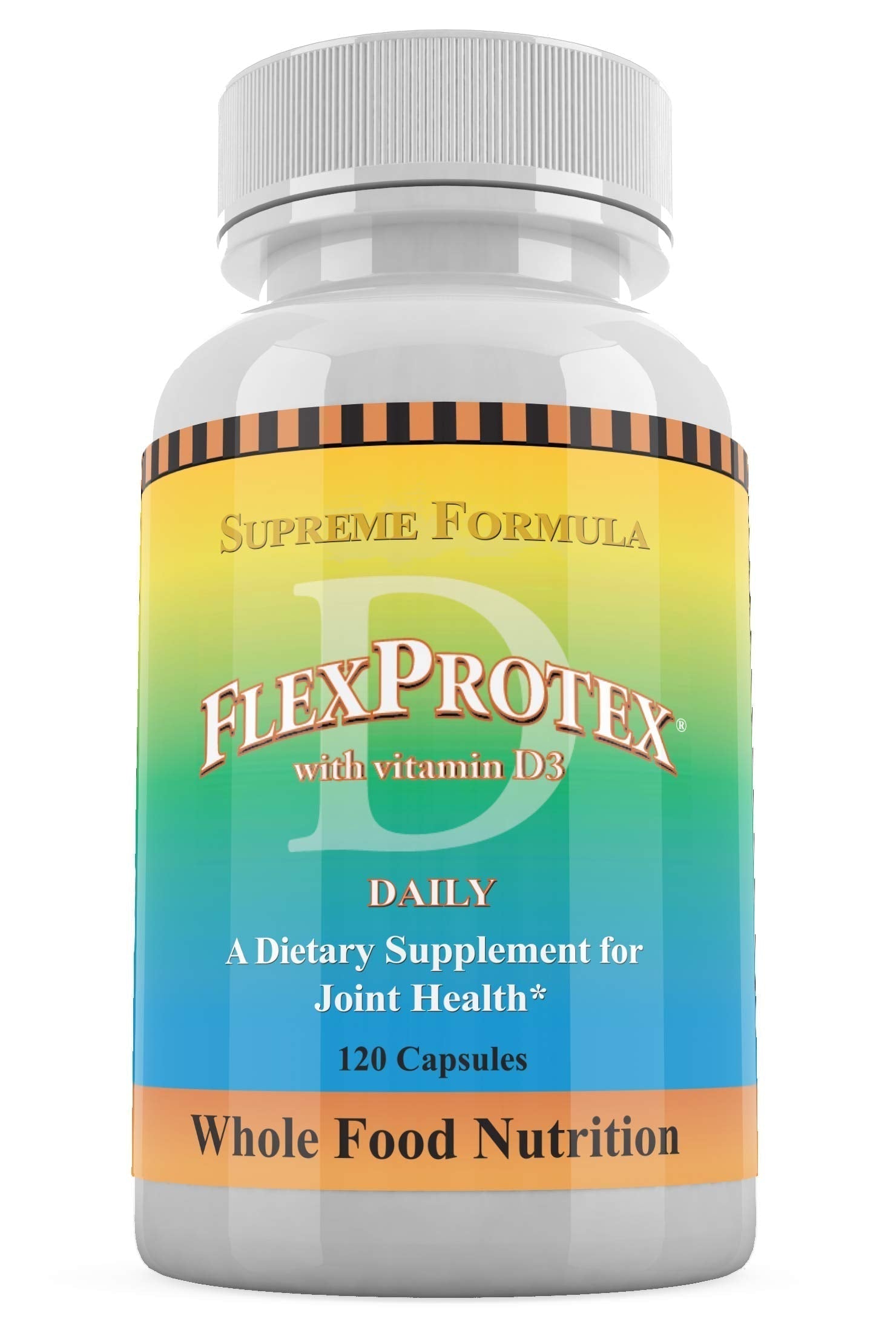 Daily Health, Flexprotex D 884mg Joint Muscle Support 120 Capsules Natural Herbal Turmeric Chondroitin Glucosamine Yucca Boswellia Hyaluronic Acid Ashwagandha D3 Magnesium (1 Month Supply) Daily Health Au supplements