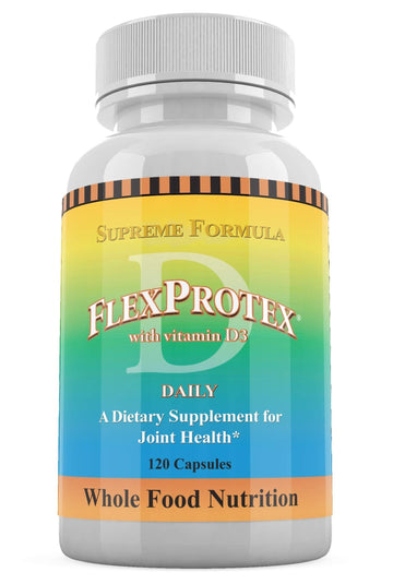 Daily Health, Flexprotex D 884mg Joint Muscle Support 120 Capsules Natural Herbal Turmeric Chondroitin Glucosamine Yucca Boswellia Hyaluronic Acid Ashwagandha D3 Magnesium (1 Month Supply) Daily Health Au supplements