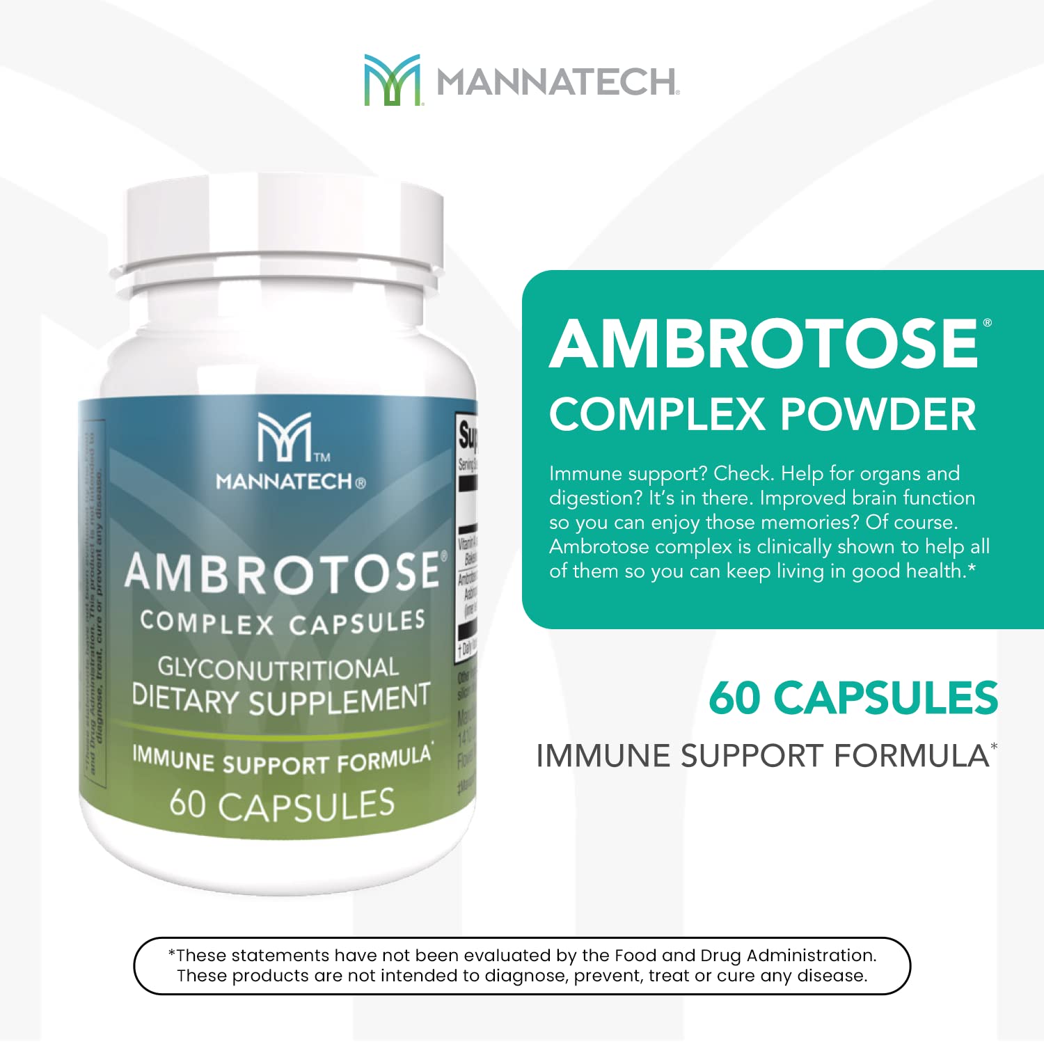 Mannatech® Ambrotose® Complex 60 Capsules Mannatech Au supplements