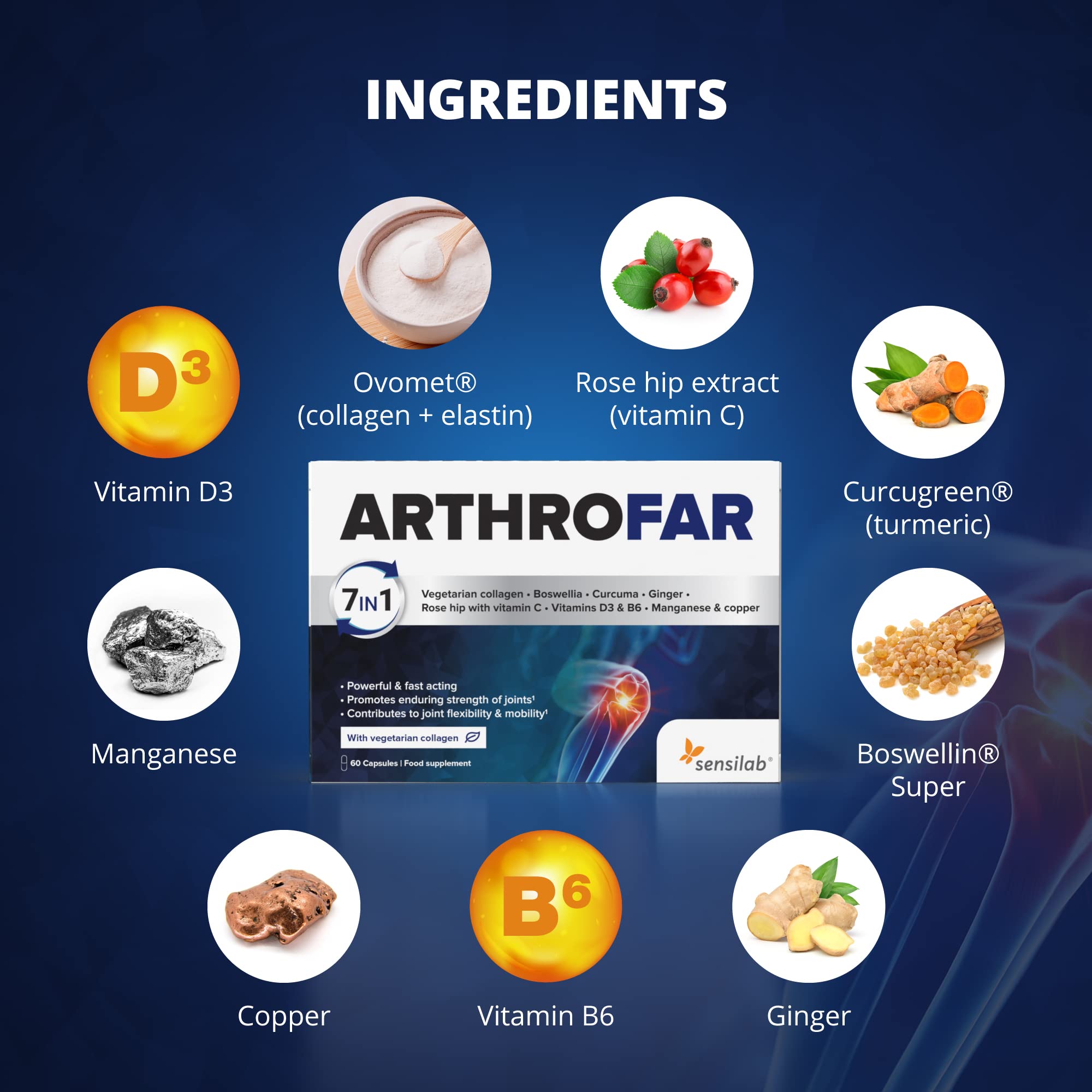 Boswellia Serrata Capsules | Sensilab ArthroFar | Joint Care Supplements Sensilab Au supplements