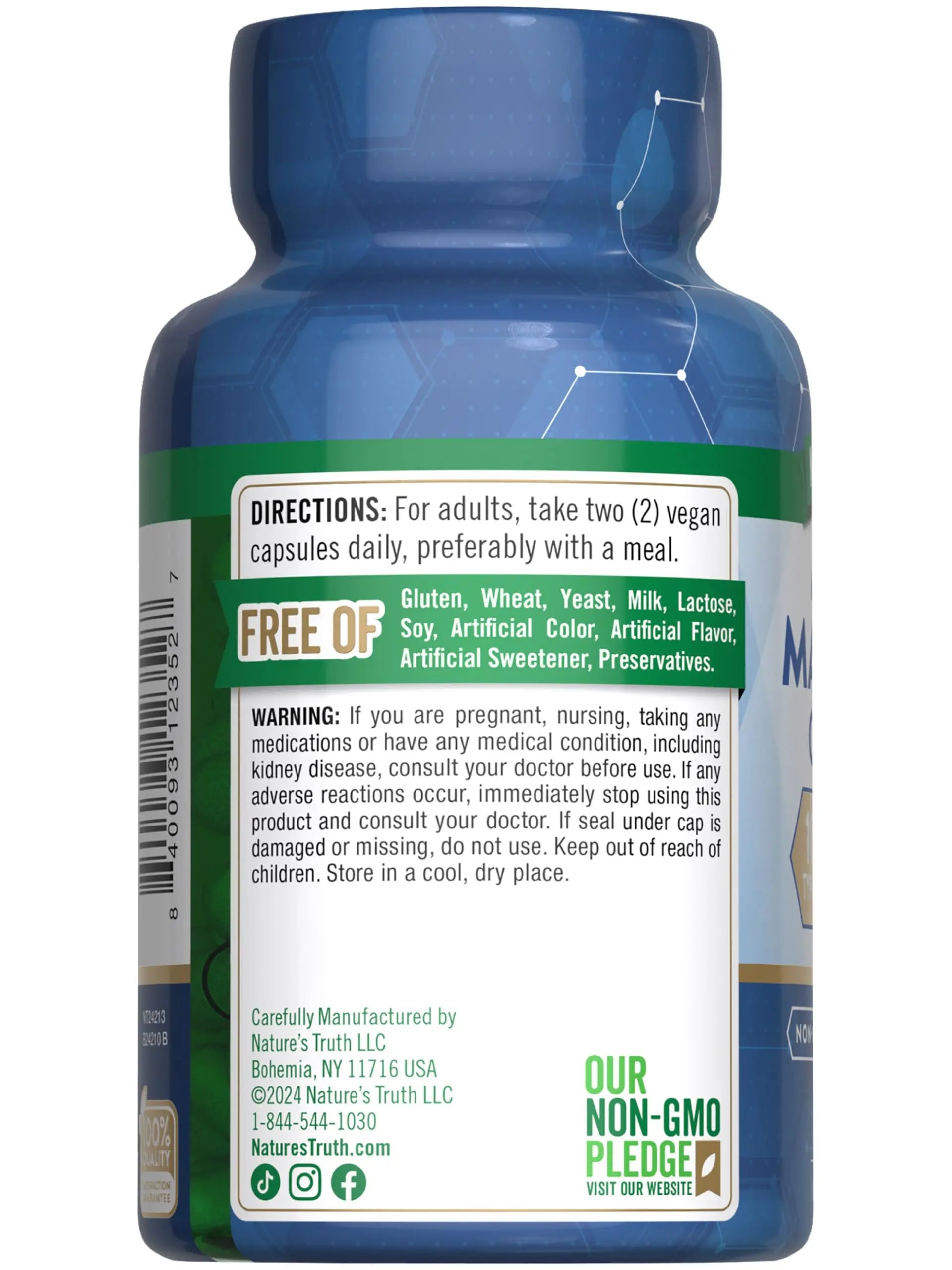 Nature's Truth Magnesium Complex Supplement 10 Forms | 300mg | 60 Capsules | Glycinate, Citrate, Plus More | Vegan, Non-GMO & Gluten Free Nature's Truth Au supplements