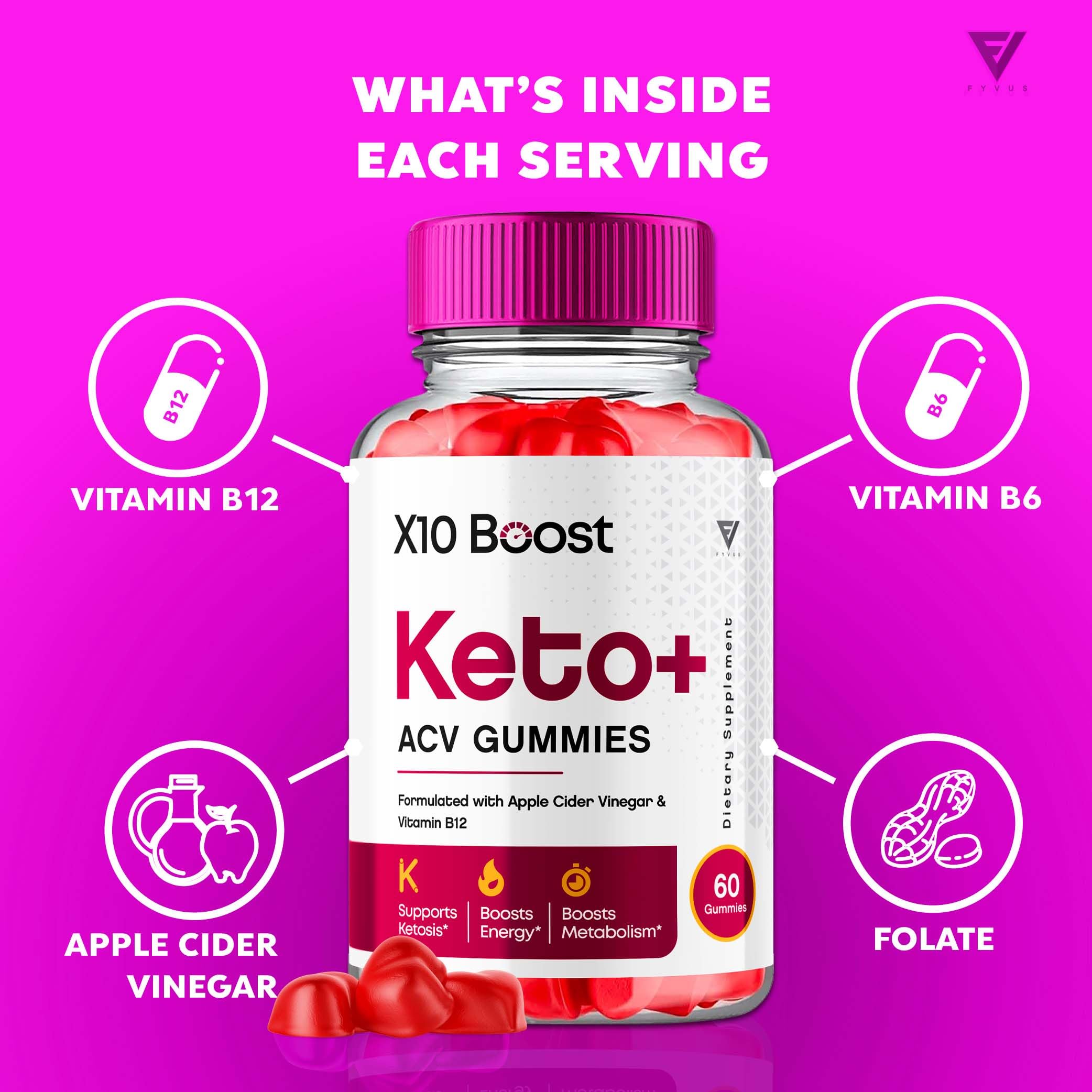 X10 Boost Keto ACV Gummies, X10 Keto Boost Gummies Advanced X10boost, X 10 Keto Fyvus Au supplements