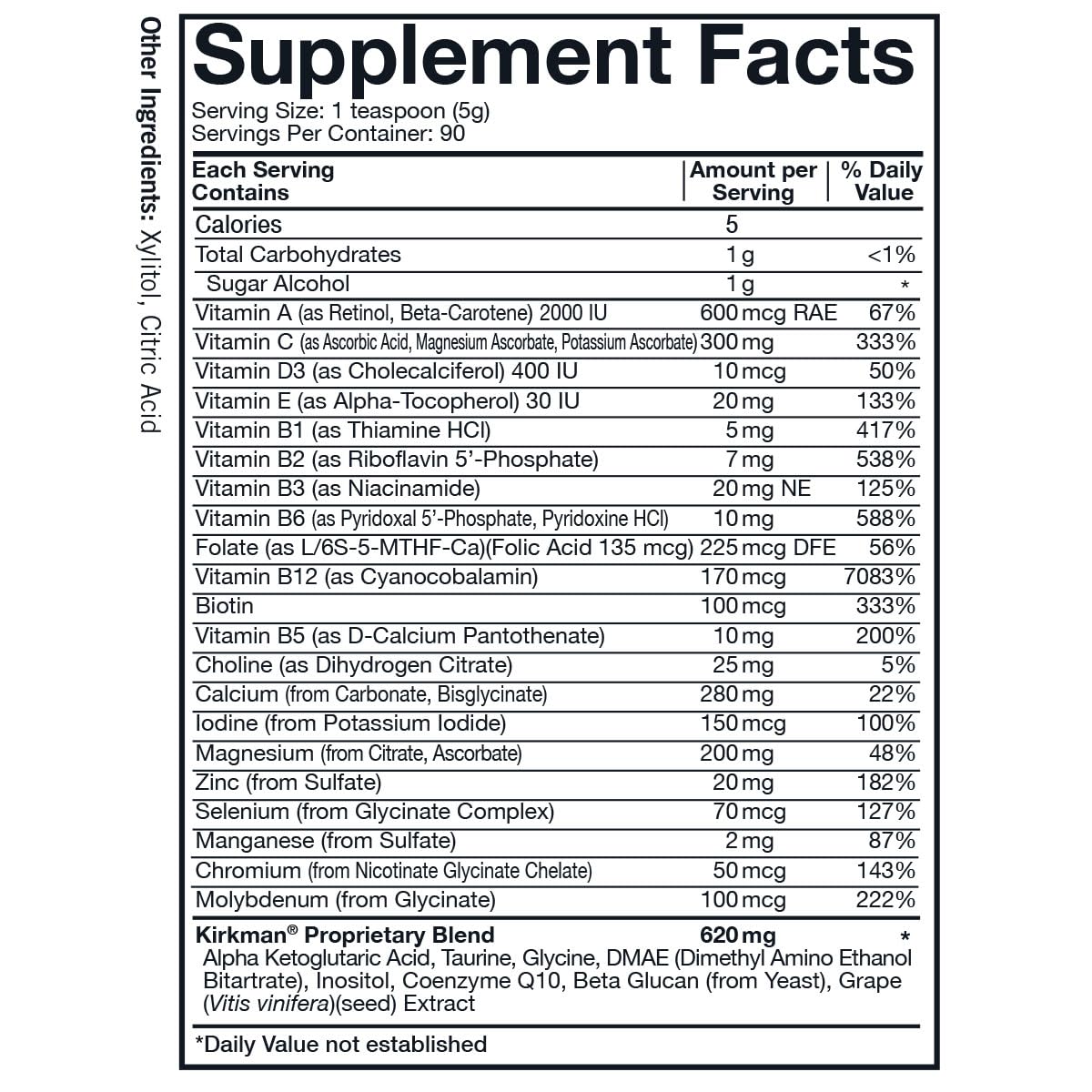 Kirkman Spectrum Complete II Powder - Hypoallergenic - 454 gm/16 oz Kirkman Au supplements