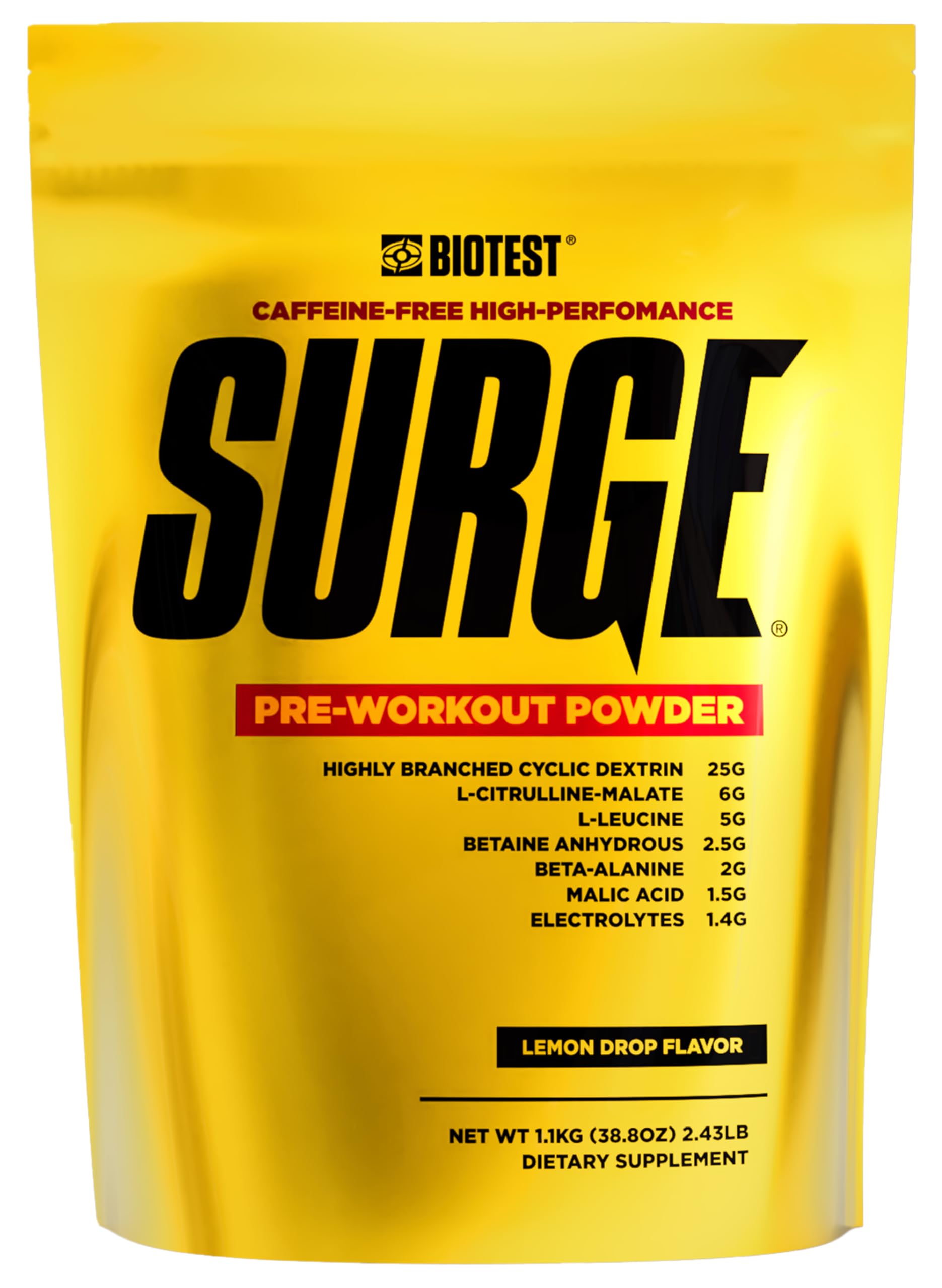 Biotest Surge Workout Nutrition - 25 g Highly Branched Cyclic Dextrin, 6.5 g Citrulline Biotest Au supplements