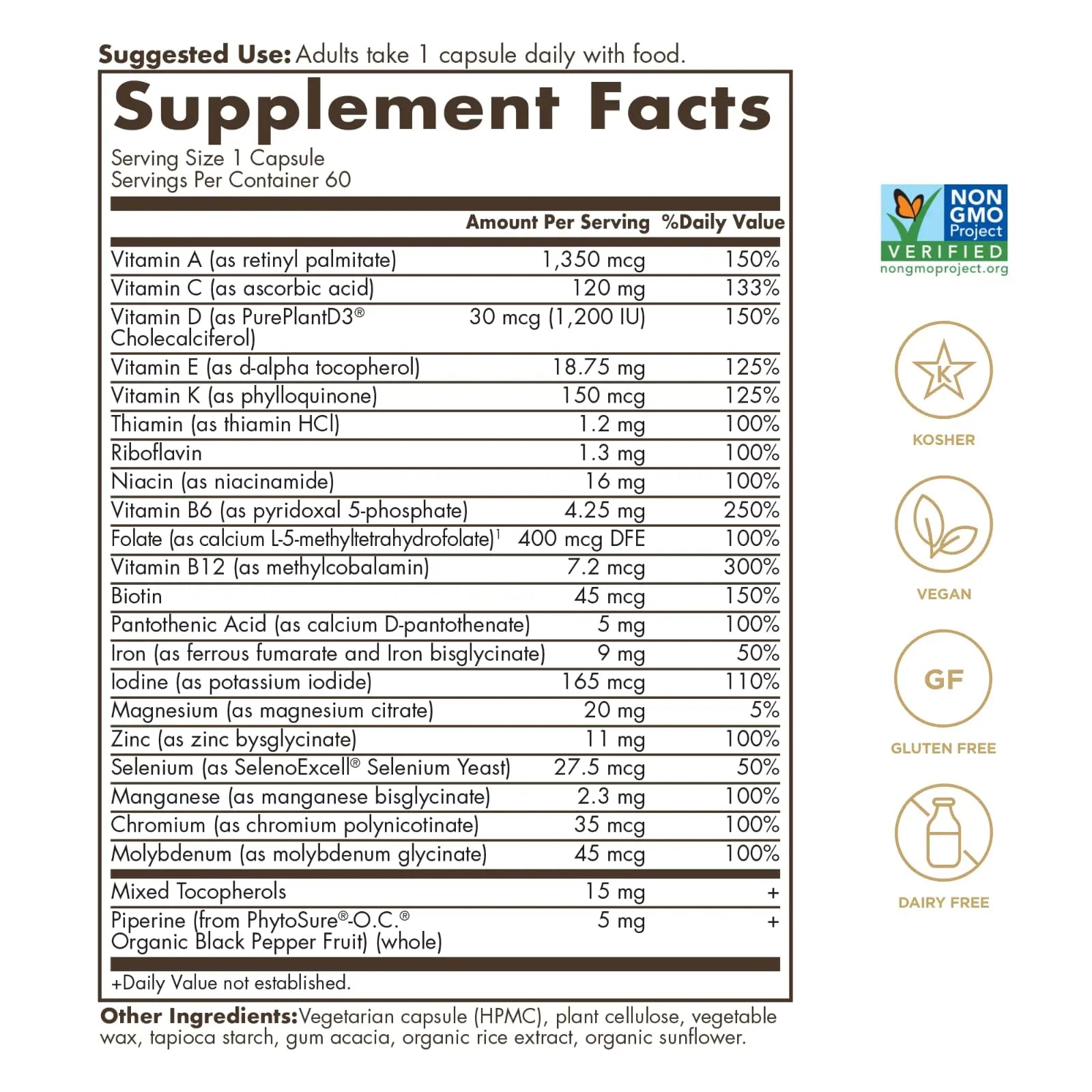 SOLGAR One a Day Women & Mens Bundle:Daily Women's Multi Whole Body Support, 60 Servings + Daily Men's Multivitamin Whole Body Support Supplement, 60 Servings SOLGAR Au supplements
