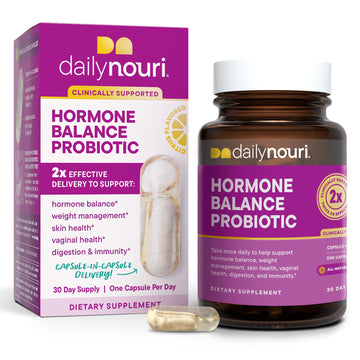 Daily Nouri Hormone Balance Probiotics for Women | Hormone Balance for Women | PMS, Hormonal Acne, & Bloating Support