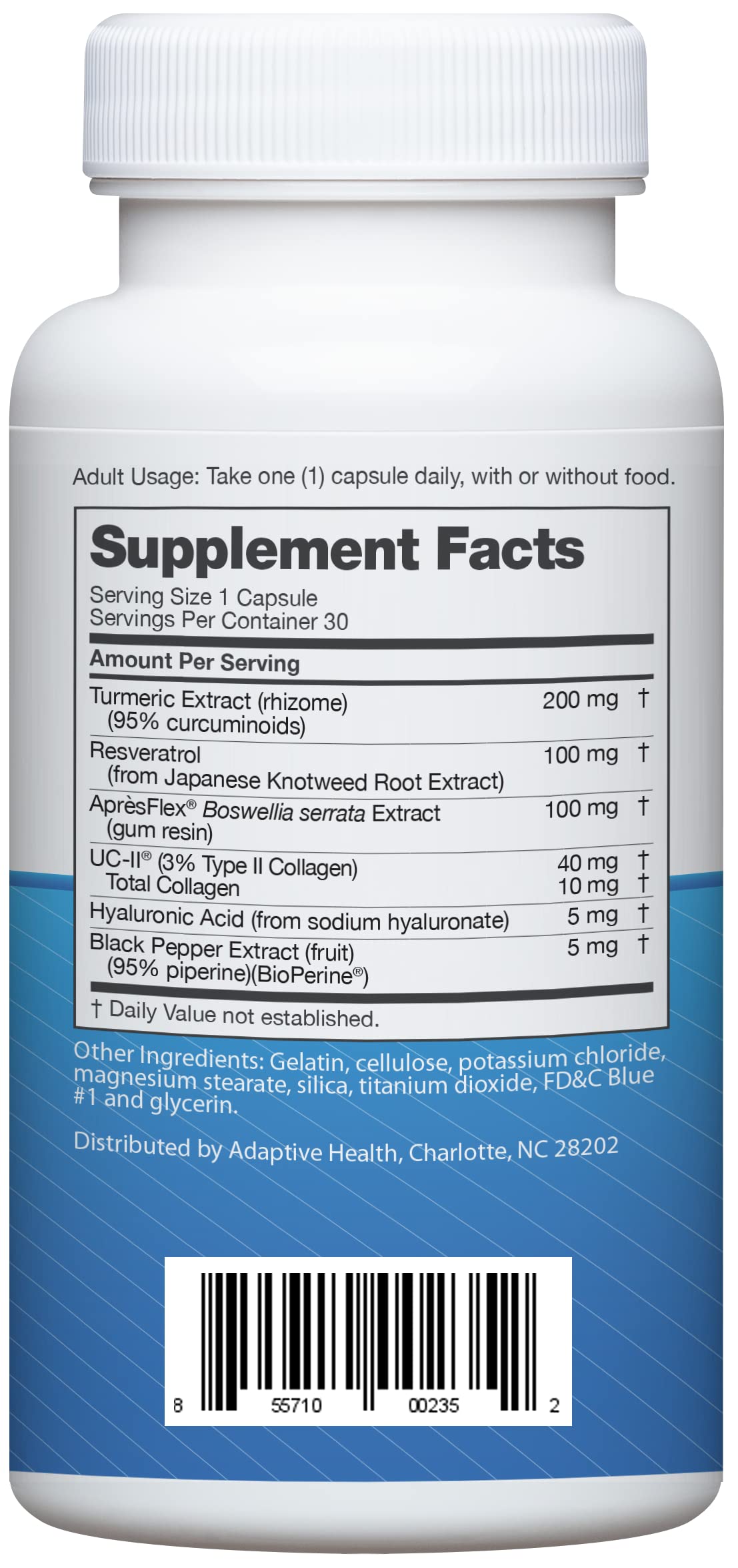 Instaflex Advanced Joint Support Supplement - Turmeric, Resveratrol, Boswellia Serrata Extract, BioPerine, UC-II Collagen- 30 Count Instaflex Au supplements