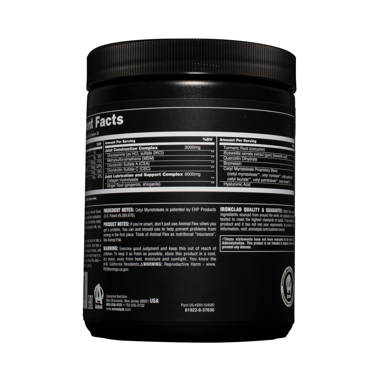 Animal Flex All-in-one Complete Joint Supplement, Turmeric Root Curcumin, Collagen Animal Au supplements