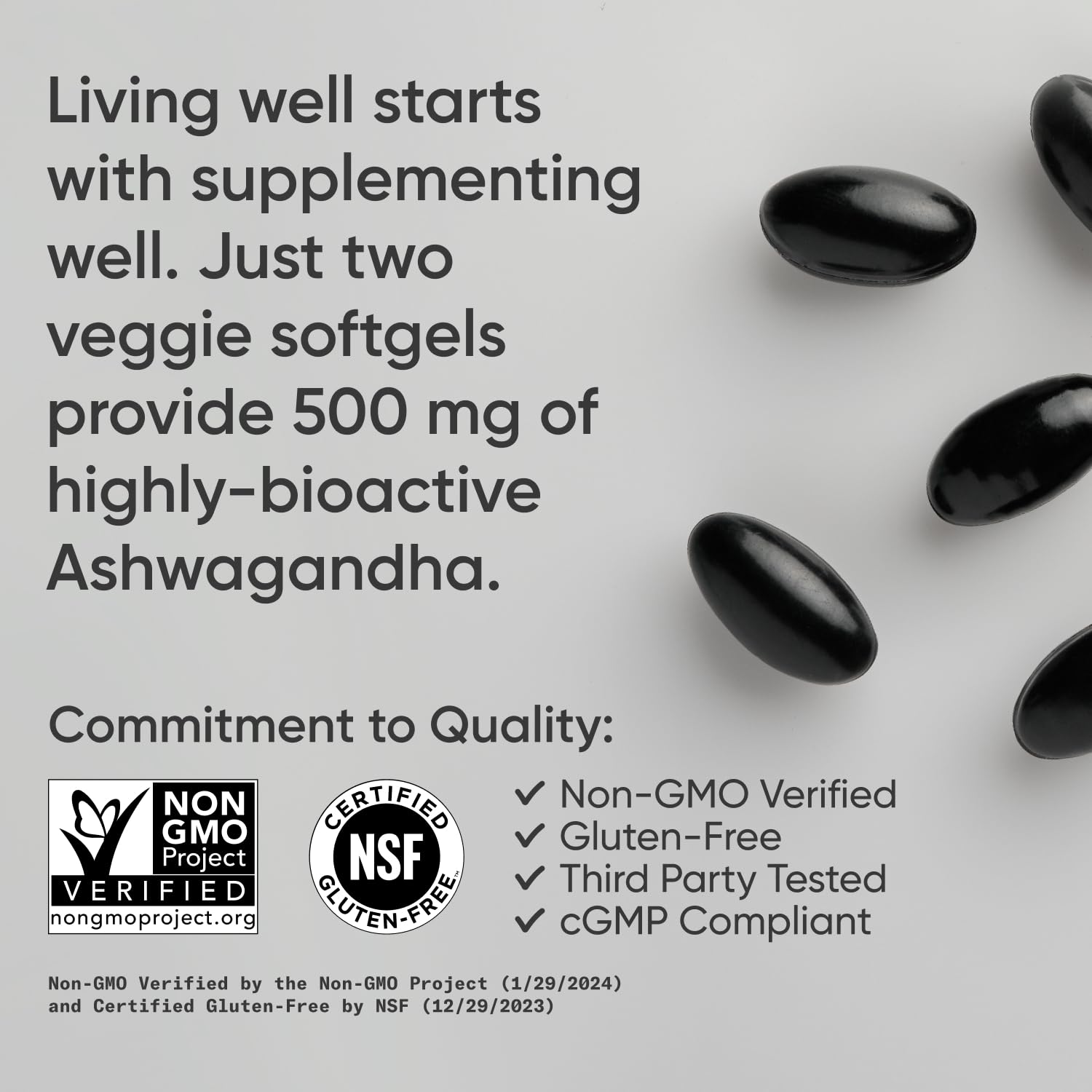 Sports Research® Ashwagandha Softgels with Coconut MCT Oil - Natural Adaptogen Sports Research Au supplements