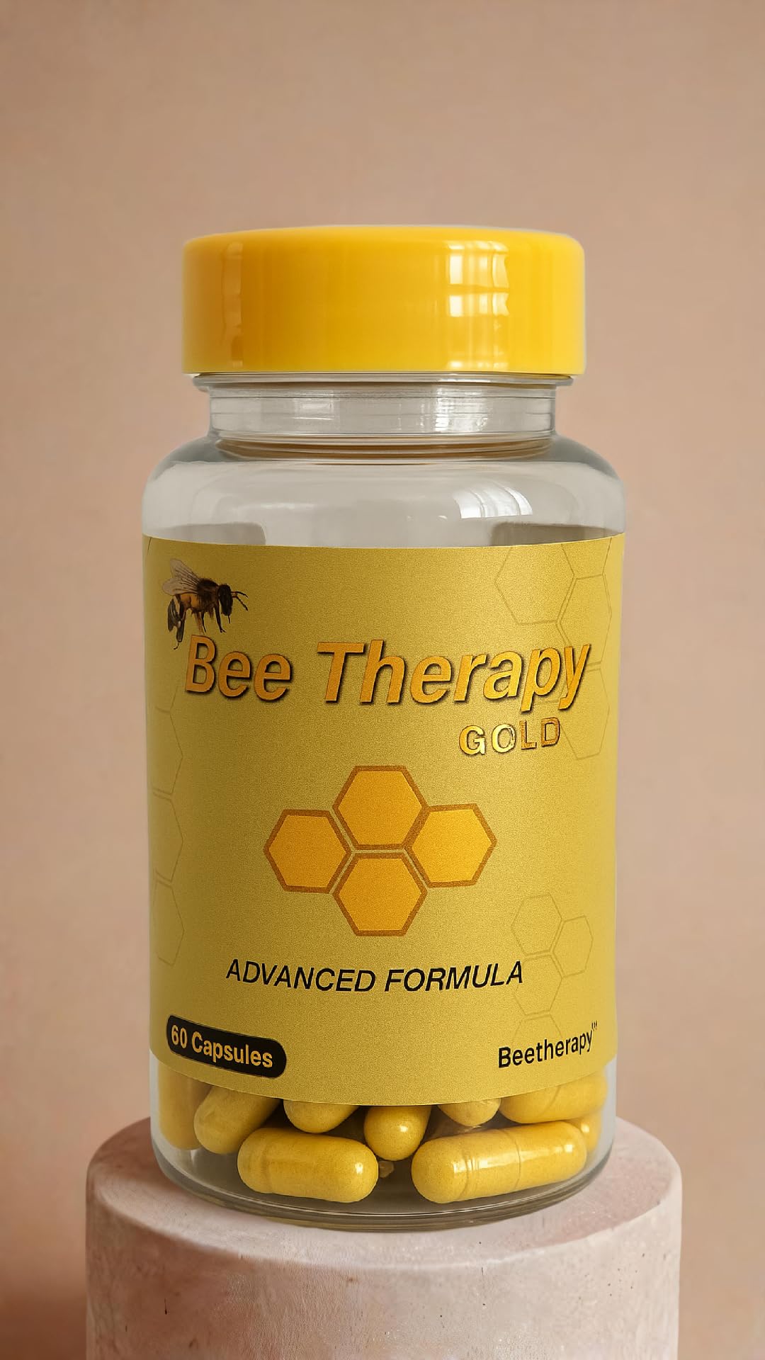 Natural Supplement - Bee Therapy Gold Venom Apitoxin Manuka Honey - Supports Inflammation & Mobility - Neck and Backache - Supports Joints & Muscles- Sprains, Bruises and Strains - Pack 1 60 Capsules Aus Healthcare Au supplements