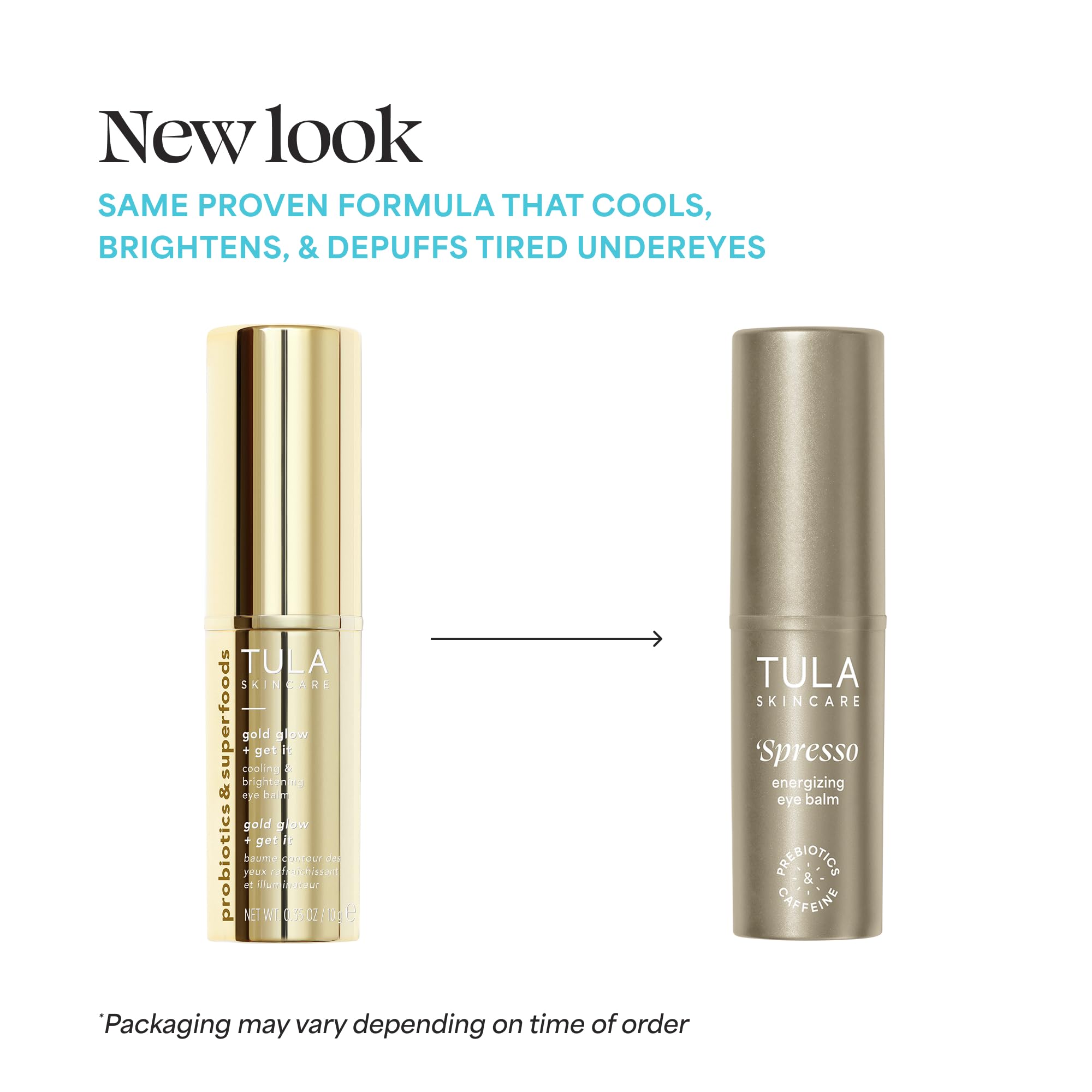 TULA Skin Care ‘Spresso Energizing Eye Balm, Gold Glow - Energizing & Hydrating Caffeine Under Eye Treatment for Dark Circles, Portable and Perfect to Use On-the-go, 0.35 oz. TULA Au supplements