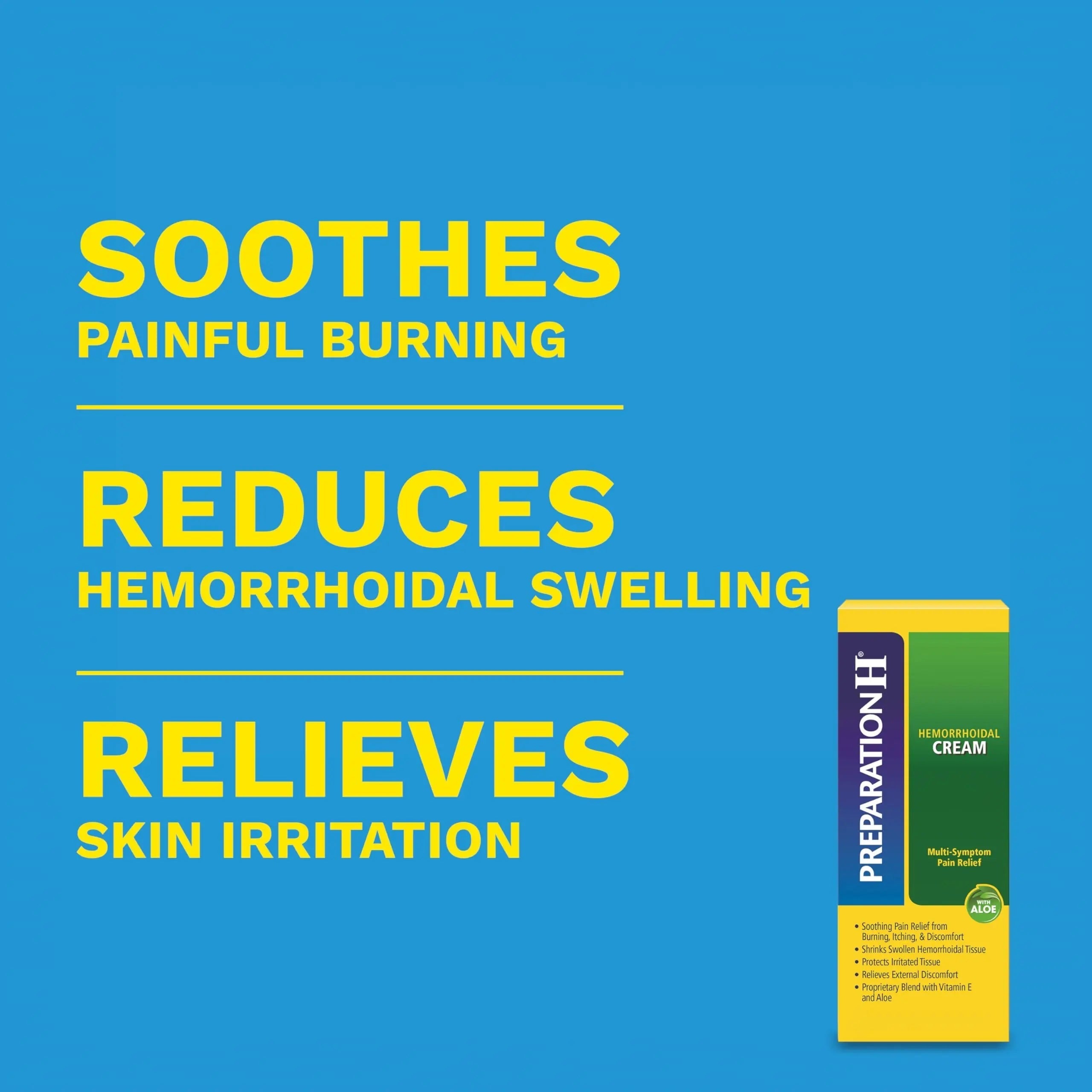 Preparation H Hemorrhoid Cream with Aloe for Multi-Symptom Relief - 1.8 Oz Tube Preparation H Au supplements