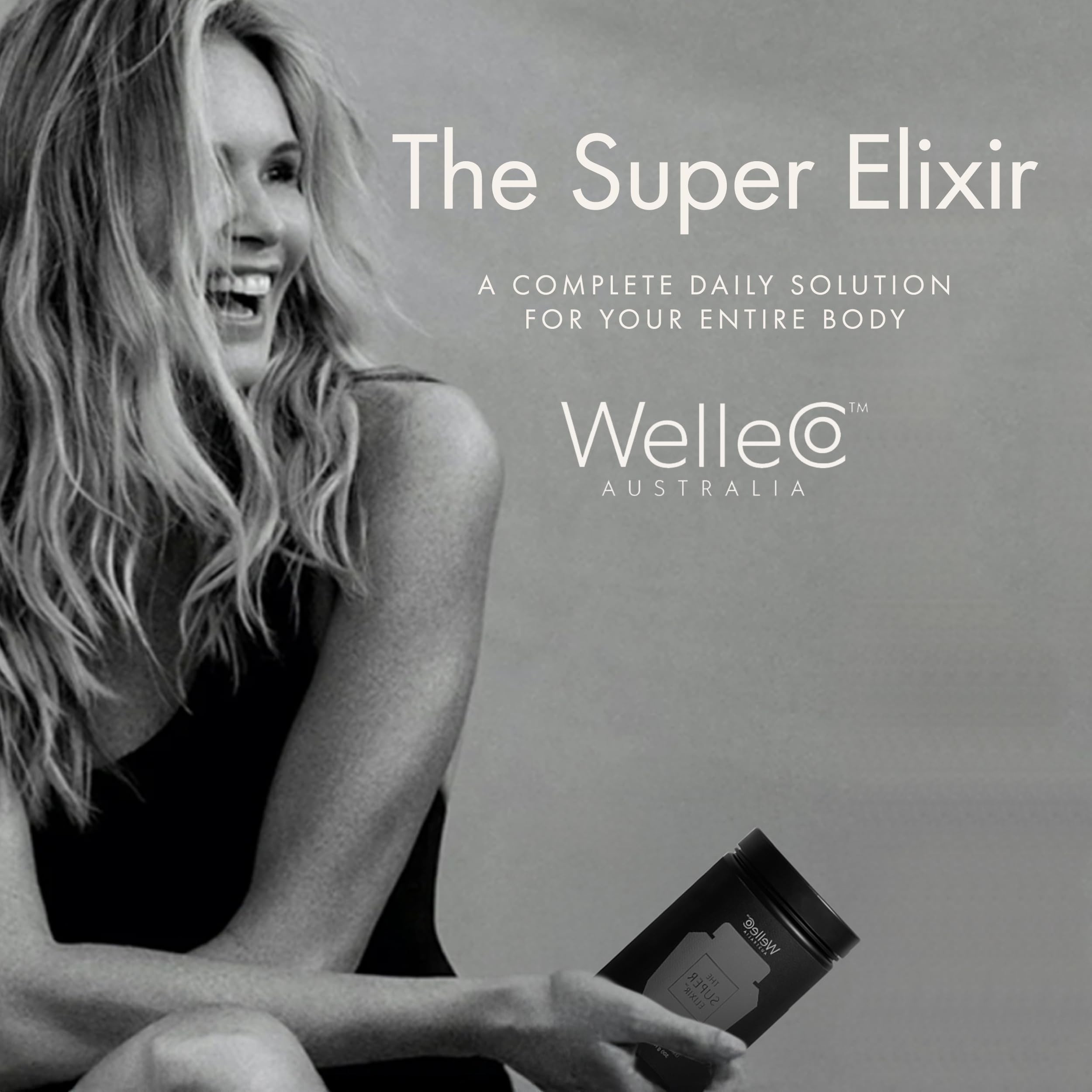 WelleCo The Super Elixir, Daily Greens Powder with Probiotics, Superfoods & Whole Foods, Unflavored Drink Mix for Gut Health, Immunity, Energy, Skin & Hair, 10.5oz Jar WelleCo Au supplements