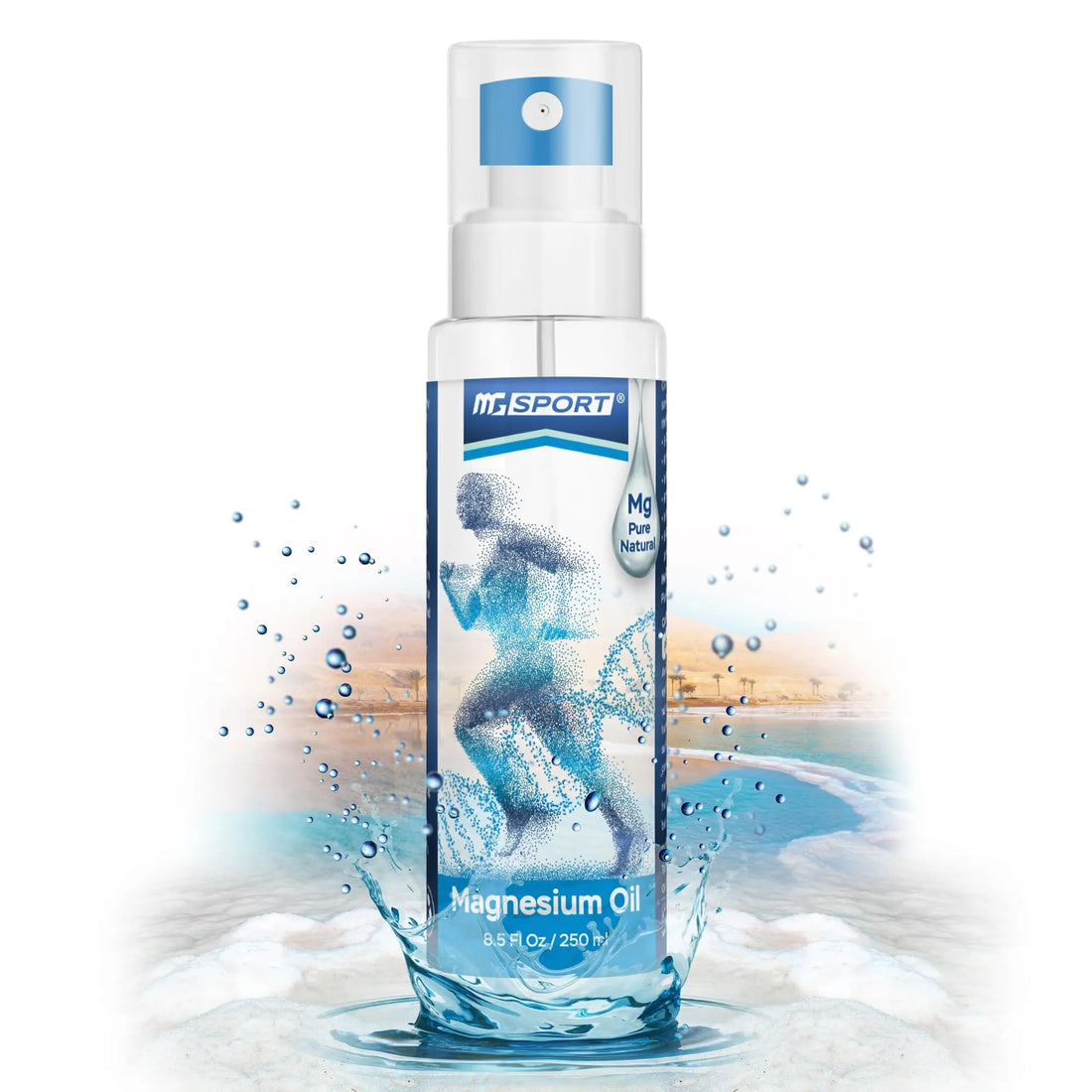 High Absorption Pure Magnesium Oil Spray – 250 ml – 100% Pure Magnesium Chloride MGSPORT uk supplements