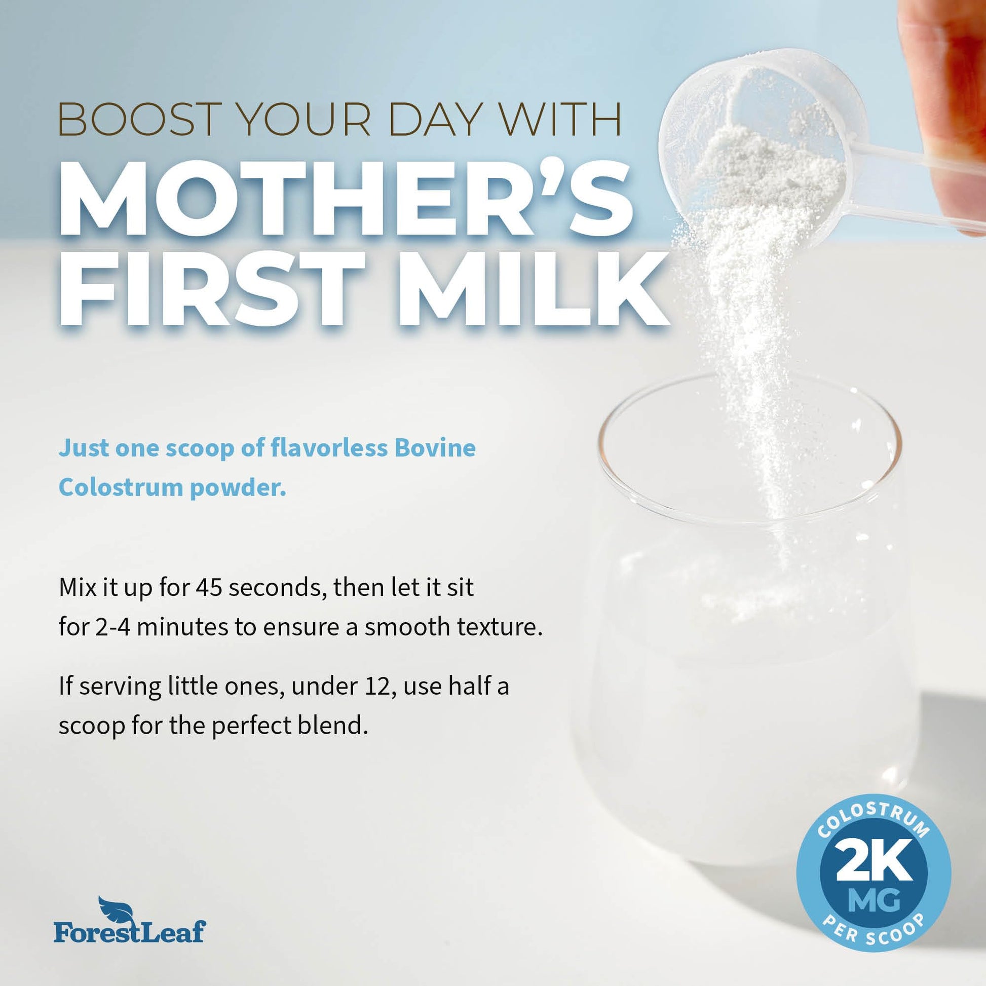 ForestLeaf Colostrum Powder 50% IgG Highest Concentration - Grass Fed Bovine ForestLeaf Au supplements