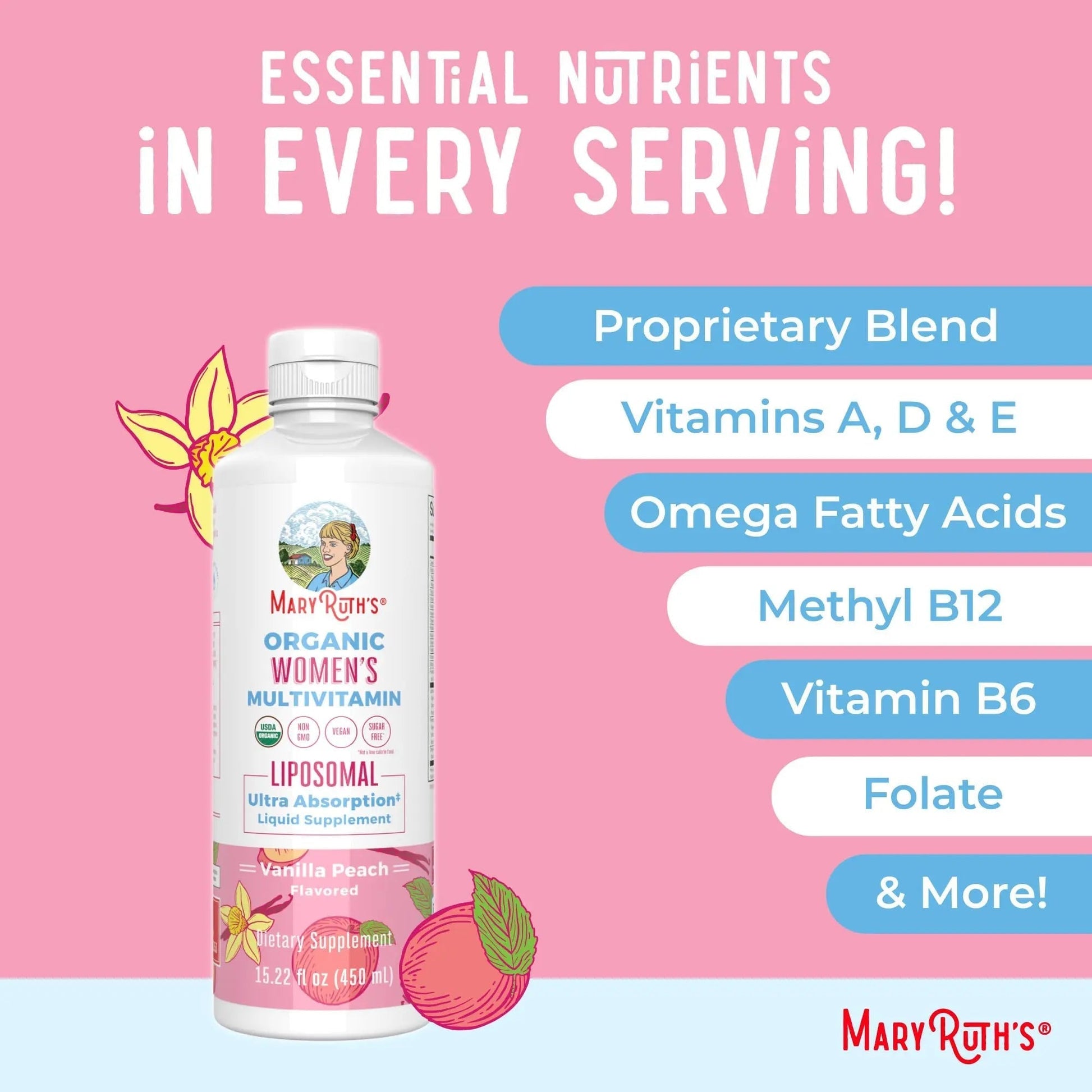 MaryRuth Organics USDA Organic Multivitamin for Women, Sugar Free Womens Multivitamin, Liquid Vitamins for Women MaryRuth Organics Au supplements