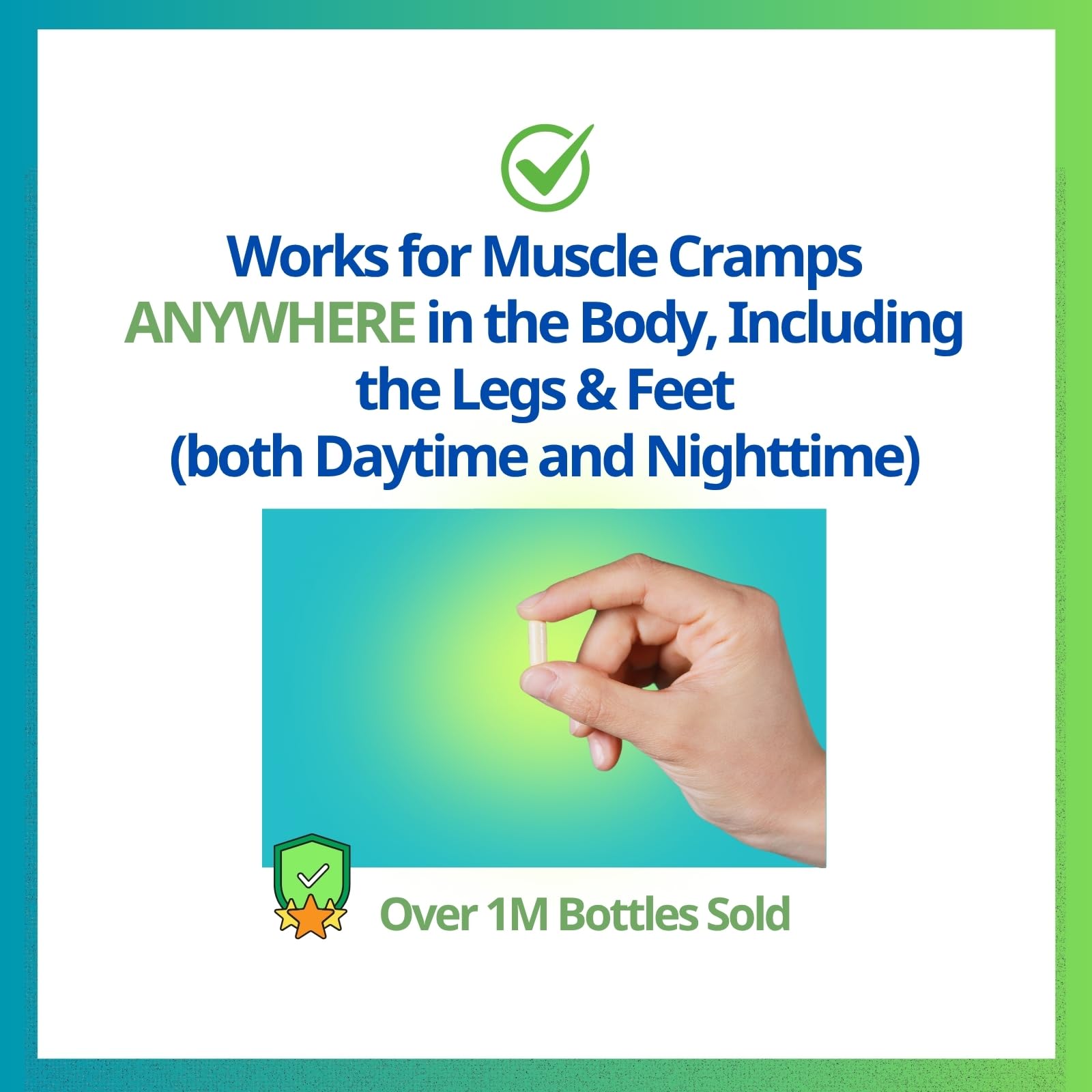 Cramp Defense® Leg Cramps Pills, Relief for All Muscle Cramps, Day and Night. Magnesium Supplement Capsules, 3-6 Month Supply. Non-Laxative, Organic Formula for Max Absorption and Results. Made in US. Cramp Defense Au supplements