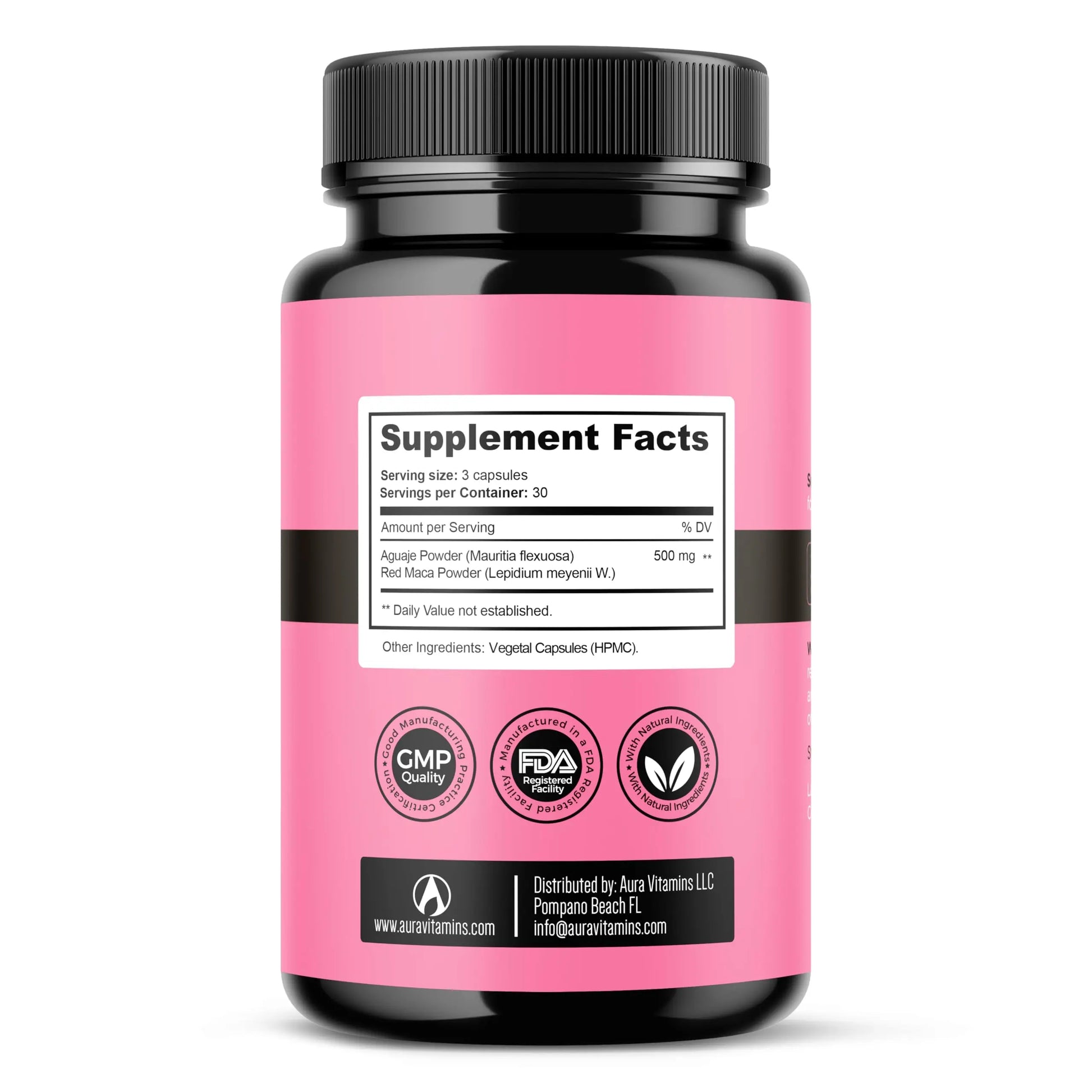 Fertili-t Female (90 Caps) Natural Fertility Support, Hormonal Balance & Prenatal Vitamins for Women, Conception Support, Natural Fertility Supplement with Aguaje & Red Maca (30-Day Supply) (1) AURA VITAMINS Au supplements