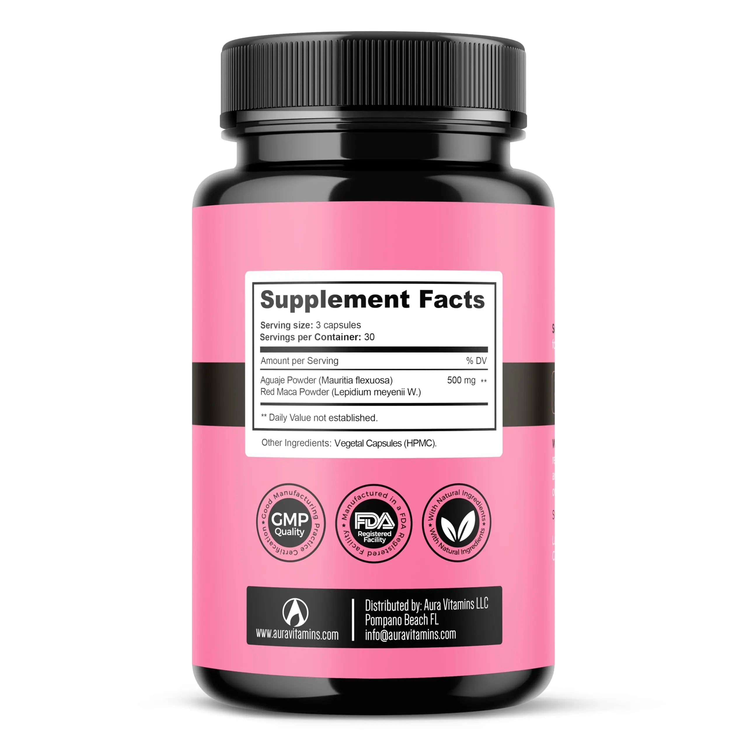 Fertili-t Female (90 Caps) Natural Fertility Support, Hormonal Balance & Prenatal Vitamins for Women, Conception Support, Natural Fertility Supplement with Aguaje & Red Maca (30-Day Supply) (1) AURA VITAMINS Au supplements