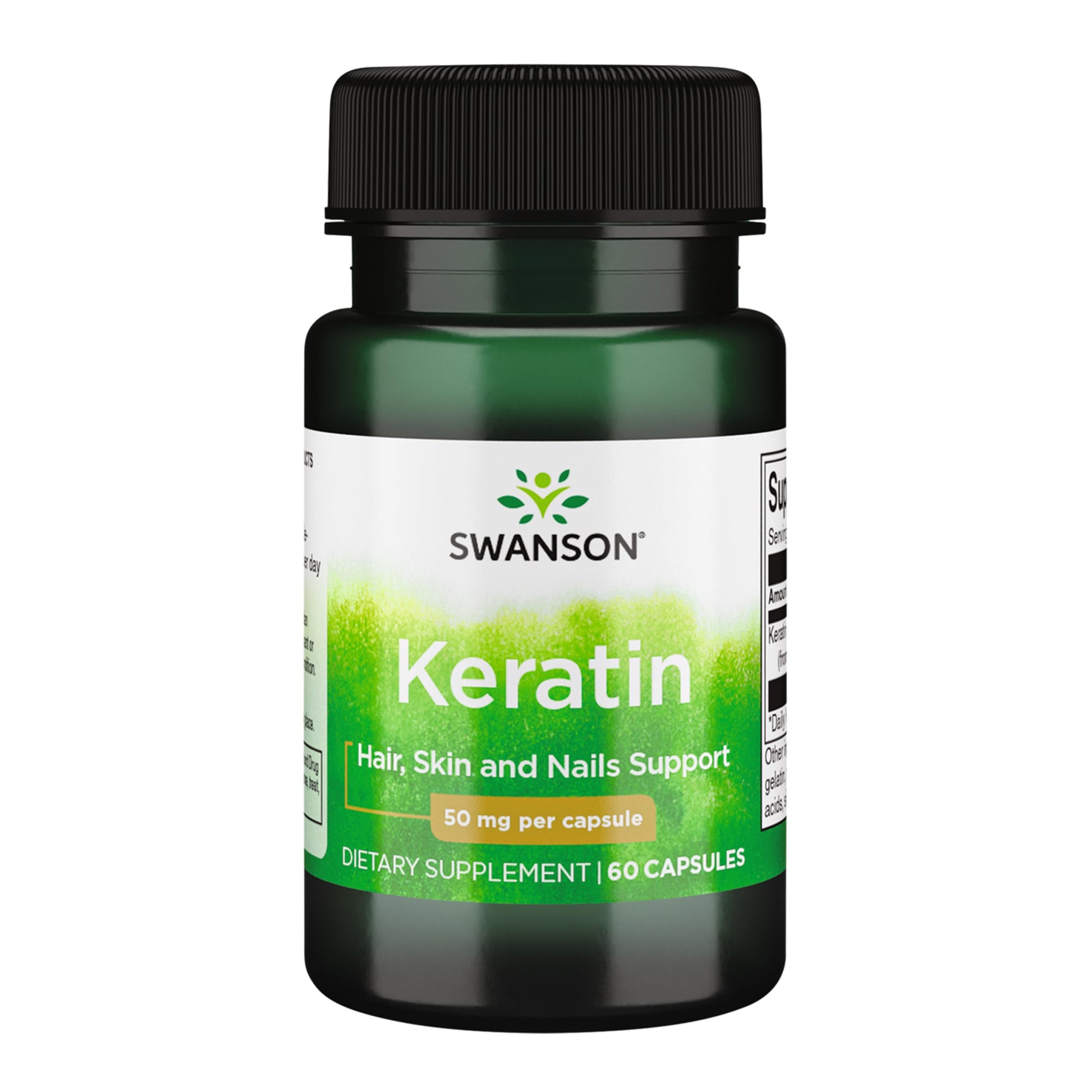 Swanson Keratin (from Tibetan Wool) - Natural Supplement Promoting Healthy Joints, Hair, Skin & Nails - Helps Nourish Healthy Connective Tissues - (60 Capsules, 50mg Each) Swanson Au supplements