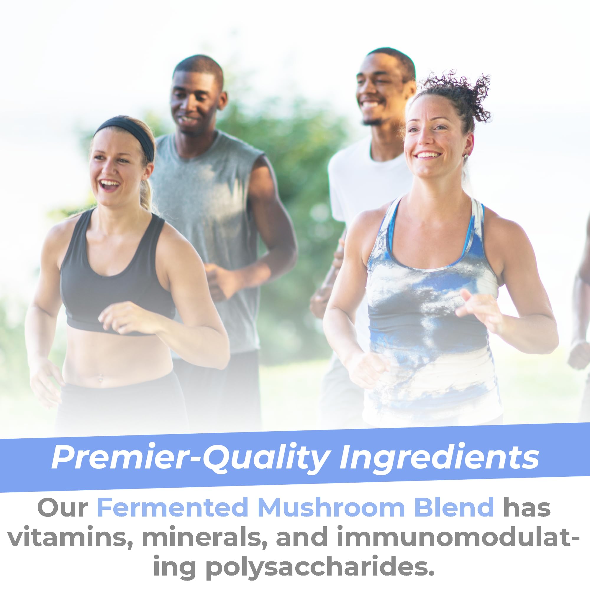 Premier Research Labs Premier Fermented Mushroom Blend - Reishi Mushroom Powder, Mushroom Extract for Drinks, Coffee, Mushroom Complex with Turkey Tail, Cordyceps for Immune & Gut Health - 7.4 oz Premier Research Labs Au supplements