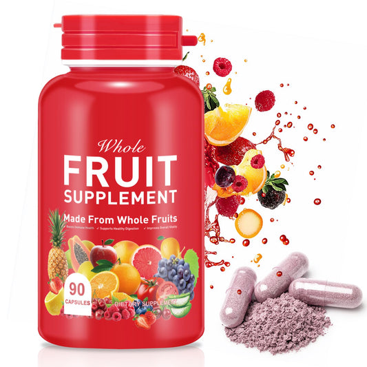Ruduwu Fruit Capsules - 100% Whole Natural Fruits Supplements - Vitamins Supplement Dietary Nutritional Balance,Whole Food Supplement Ingredients Blended Vitamin & Mineral RuduwuAu supplements