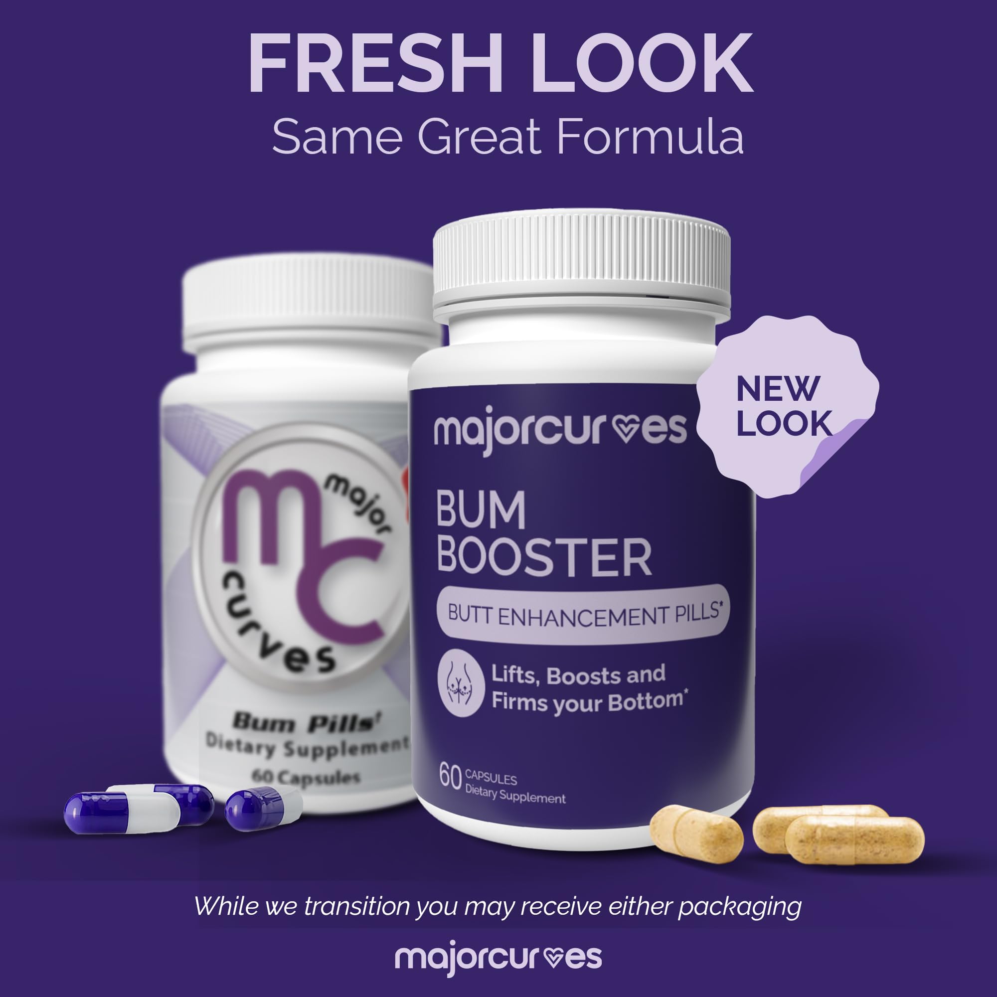 Major Curves Bum Booster Pills – Butt Enhancement for Women, Booty Growth Capsules for Bigger Bum, Curvier Hips and Glutes, Natural Brazilian Butt Lift Alternative with Fenugreek and Wild Yam Major Curves Au supplements
