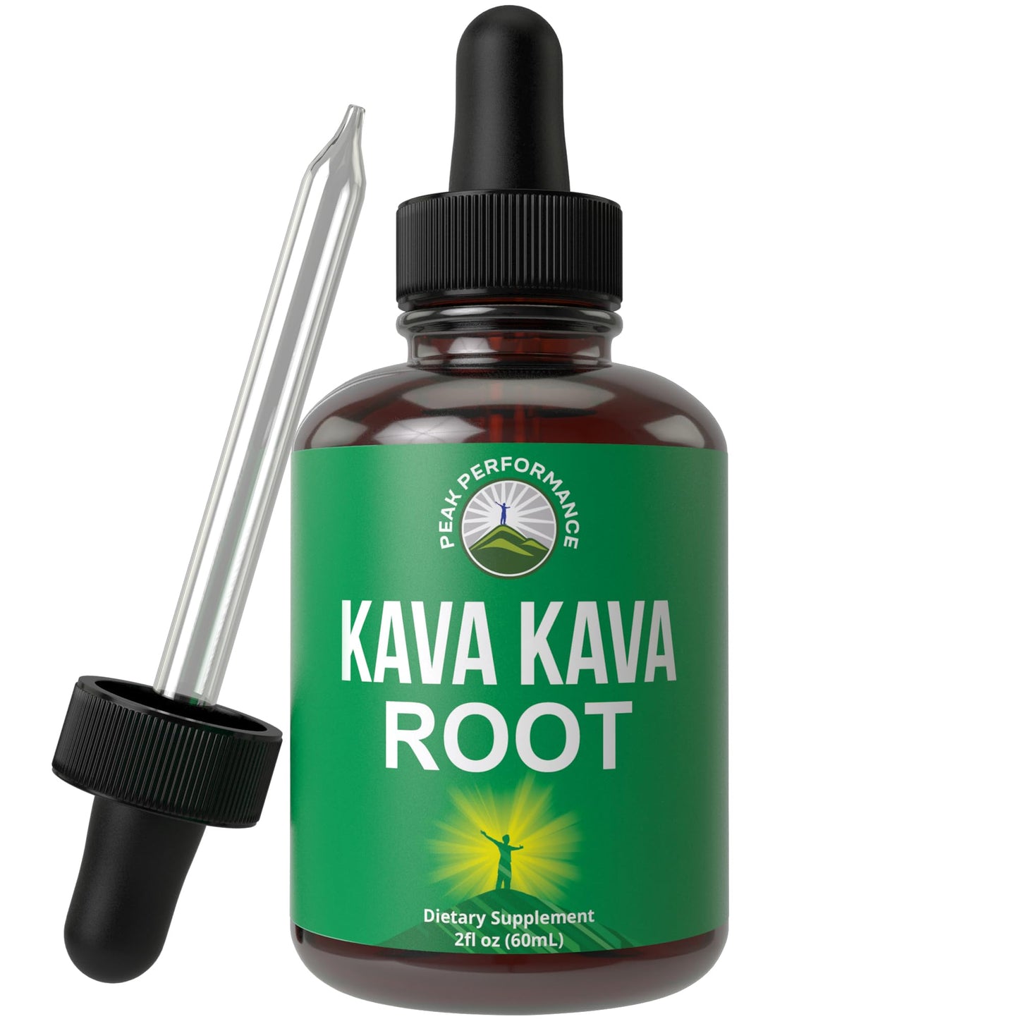 Peak Performance Kava Kava Root Extract Calming Liquid Drops More Concentrated - 1:3 Extraction Ratio. Vegan Supplement Aid for Relaxation, Natural Sleep. Sugar Free Gluten Free USA Tested Tincture Peak PerformanceAu supplements